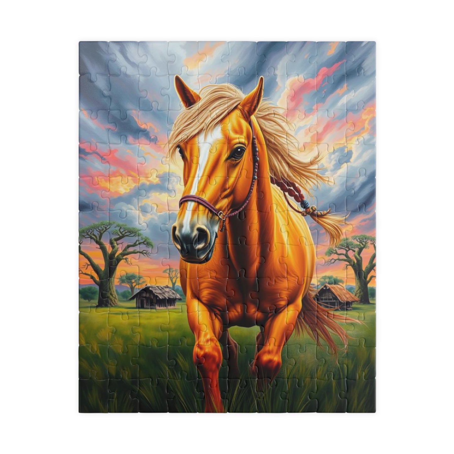 Horse Lover's Puzzle, 110-1014 Piece Jigsaw Game for Adults, Perfect Gift for Equine Enthusiasts, Family Fun, Home Entertainment, Horsey Art 110 pcs (Vertical) Puzzle The Puzzle Chest