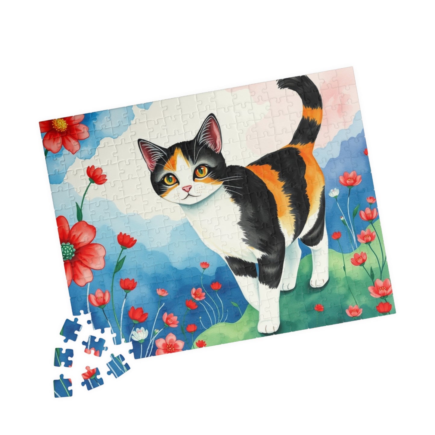 Whimsical Cat Puzzle, Cat Lover's Gift, Art Puzzle, Family Game Night, Indoor Activity, Cat Art Decoration Puzzle The Puzzle Chest