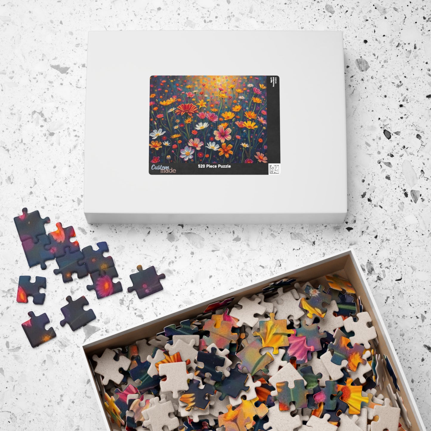 Floral Garden Puzzle, Jigsaw Puzzle for Adults, Fun Family Activity, Gift for Birthday, Relaxing Indoor Game, Brain Teaser, Mindfulness Puzzle The Puzzle Chest
