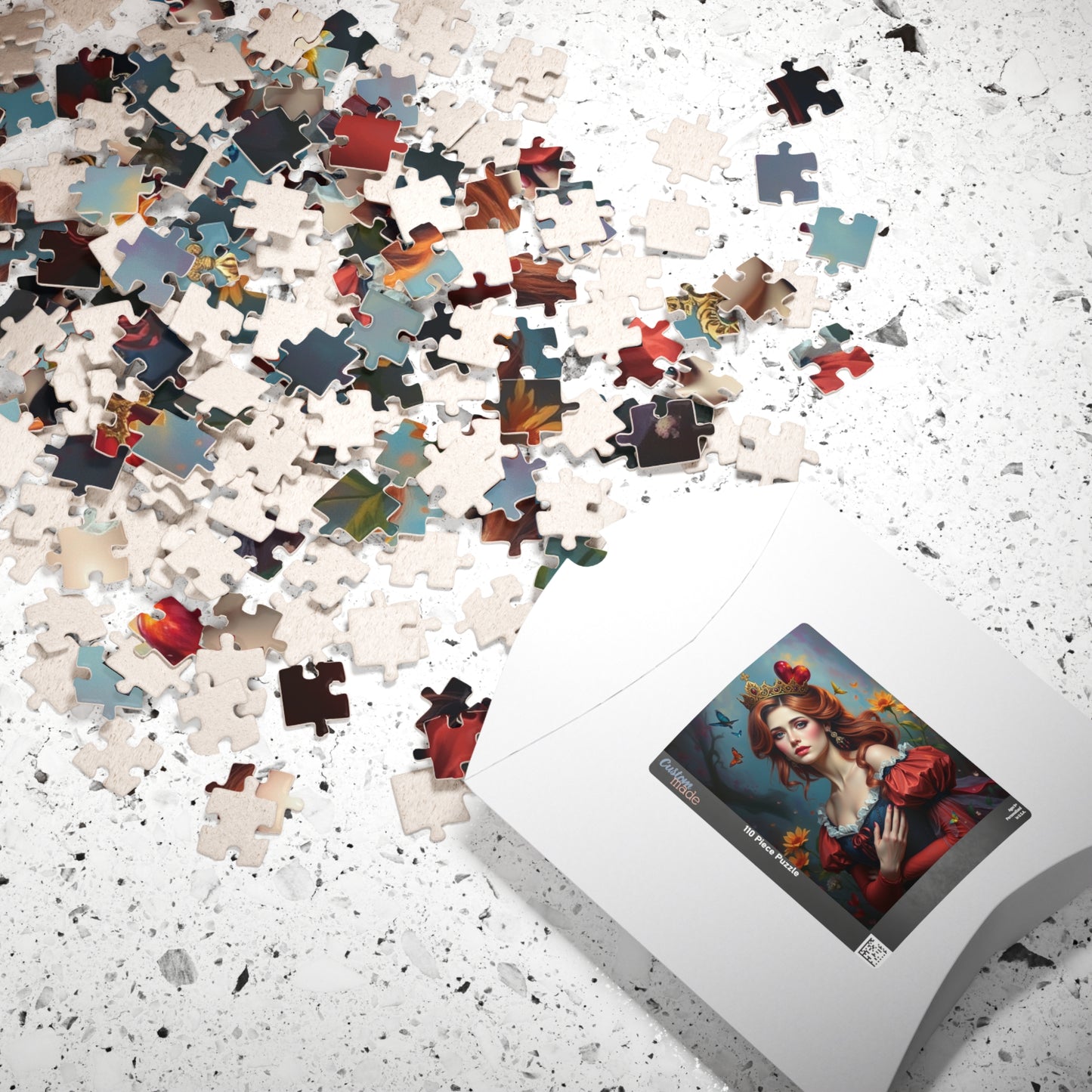 Jigsaw Puzzle - Woman in Queen of Hearts Costume, 110 252 520 1014 Pieces, Fun Family Activity, Relaxing Hobby, Gift Idea, Party Game, Home Puzzle The Puzzle Chest