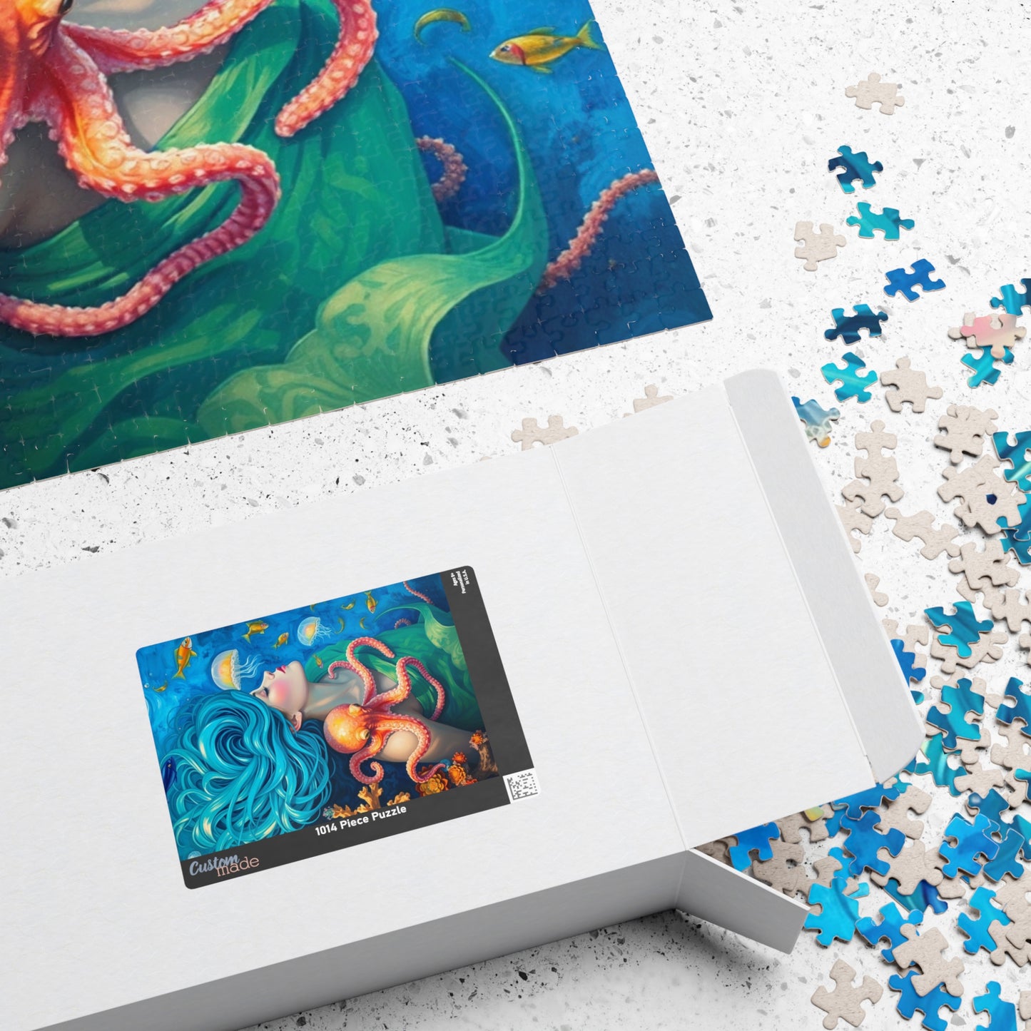 Enchanting Ocean Goddess Puzzle, 110, 252, 520, 1014-piece Jigsaw, Perfect Gift for Ocean Lover, Home Entertainment, Meditation, Game Night