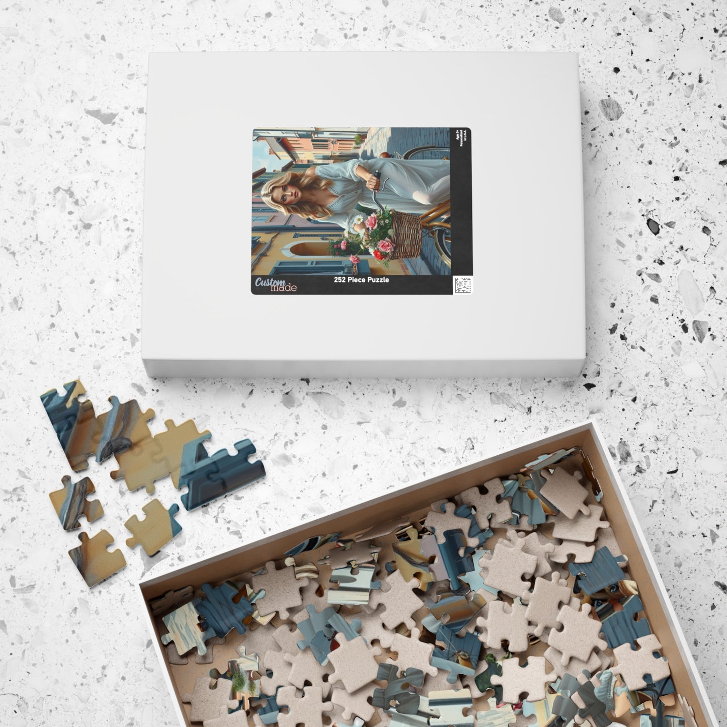 Vintage Bicycle Woman Jigsaw Puzzle Puzzle The Puzzle Chest