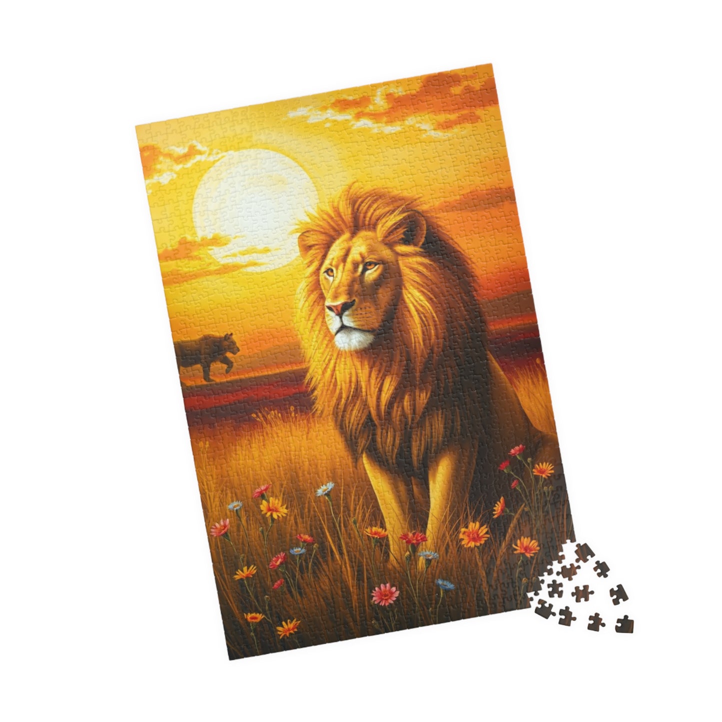 Majestic Lion Puzzle, Leo Zodiac Sign Jigsaw Game for Adults, Animal Lover Astrology Enthusiast Gift, Family Activity, Solo Fun Brain Teaser Puzzle The Puzzle Chest