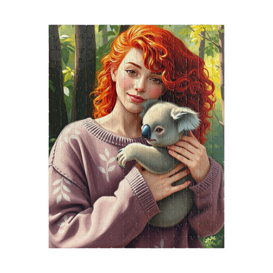 Koala Jigsaw Puzzle, Nature Wildlife Animal Theme Puzzle for Adults, Family Game Night Solo Fun, Gift for Friend, Relaxing Activity 252 pcs (Vertical) Puzzle The Puzzle Chest