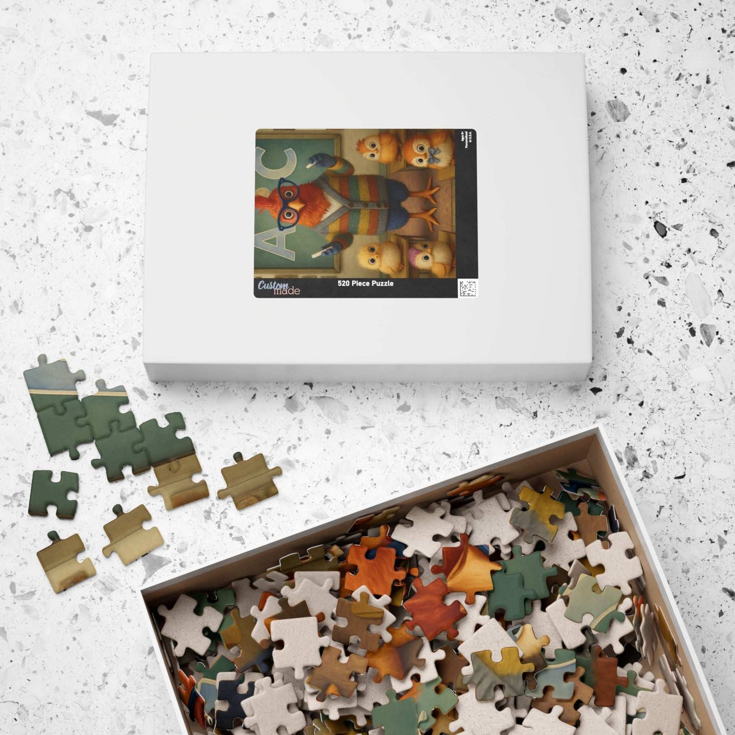Chicken Teacher Jigsaw Puzzle Gift for Fun Family Indoor Activity, Holidays or Birthdays, Bird Lover, Brain Teaser Puzzle The Puzzle Chest