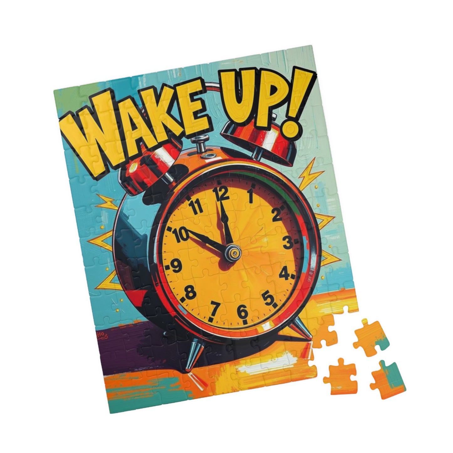 Wake Up! Puzzle, Fun and Bright Pop Art Jigsaw Game for All Ages, Perfect Gift for Adult, Family Game Night Best Home Entertainment Puzzle The Puzzle Chest