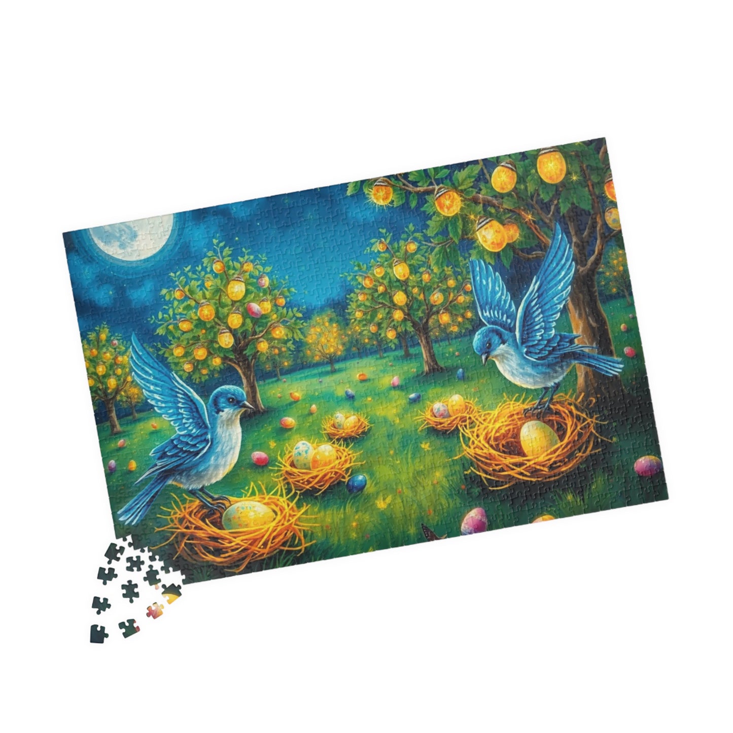 Colorful Easter Nest Jigsaw Puzzle for Adults, Perfect for Family Fun, Solo Entertainment, Mental Exercise, Holiday and Birthday Gifts Puzzle The Puzzle Chest