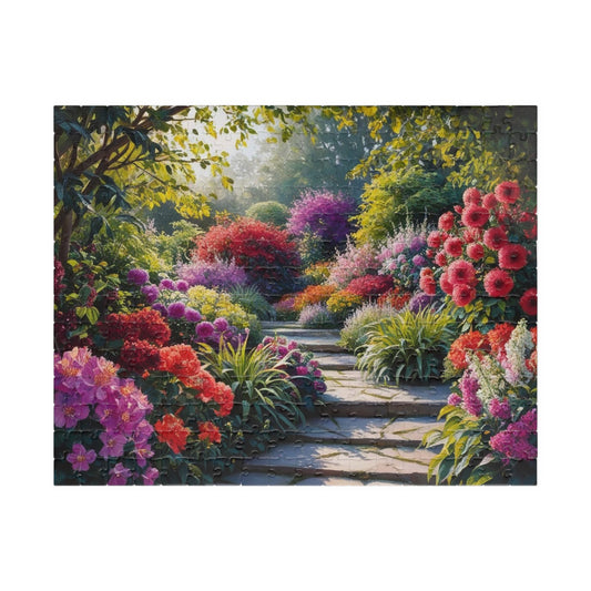 Floral Garden Puzzle - 110, 252, 520, 1014-piece, Flower Adult Jigsaw Game, Nature Theme Family Time Activity or Solo Puzzle Lover Gift Idea 252 pcs (Horizontal) Puzzle The Puzzle Chest