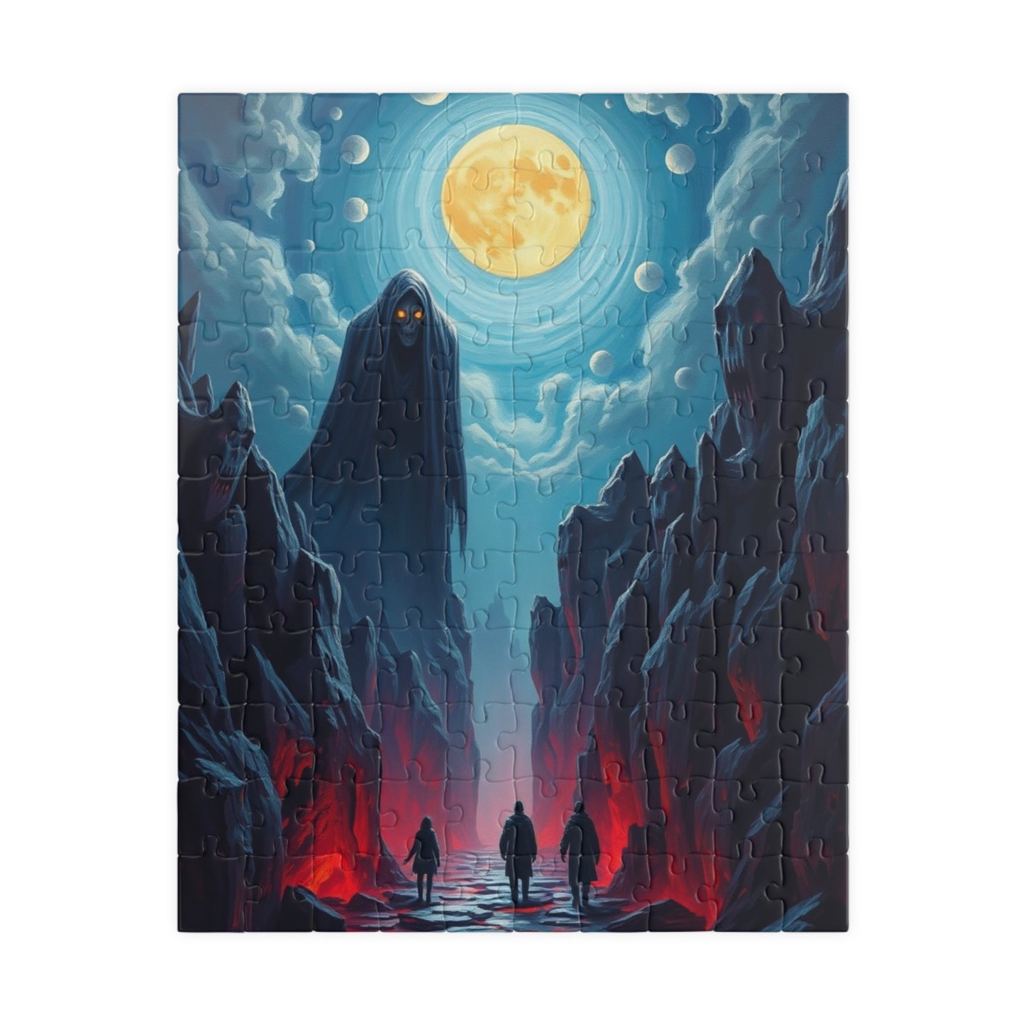 Mystical Moonlight Puzzle, 1014-piece Art Puzzle, Fantasy Scene Game, Unique Gift for Puzzle Lovers, Perfect for Family Nights, Home Decor 110 pcs (Vertical) Puzzle The Puzzle Chest