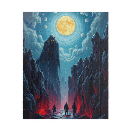 Mystical Moonlight Puzzle, 1014-piece Art Puzzle, Fantasy Scene Game, Unique Gift for Puzzle Lovers, Perfect for Family Nights, Home Decor 110 pcs (Vertical) Puzzle The Puzzle Chest