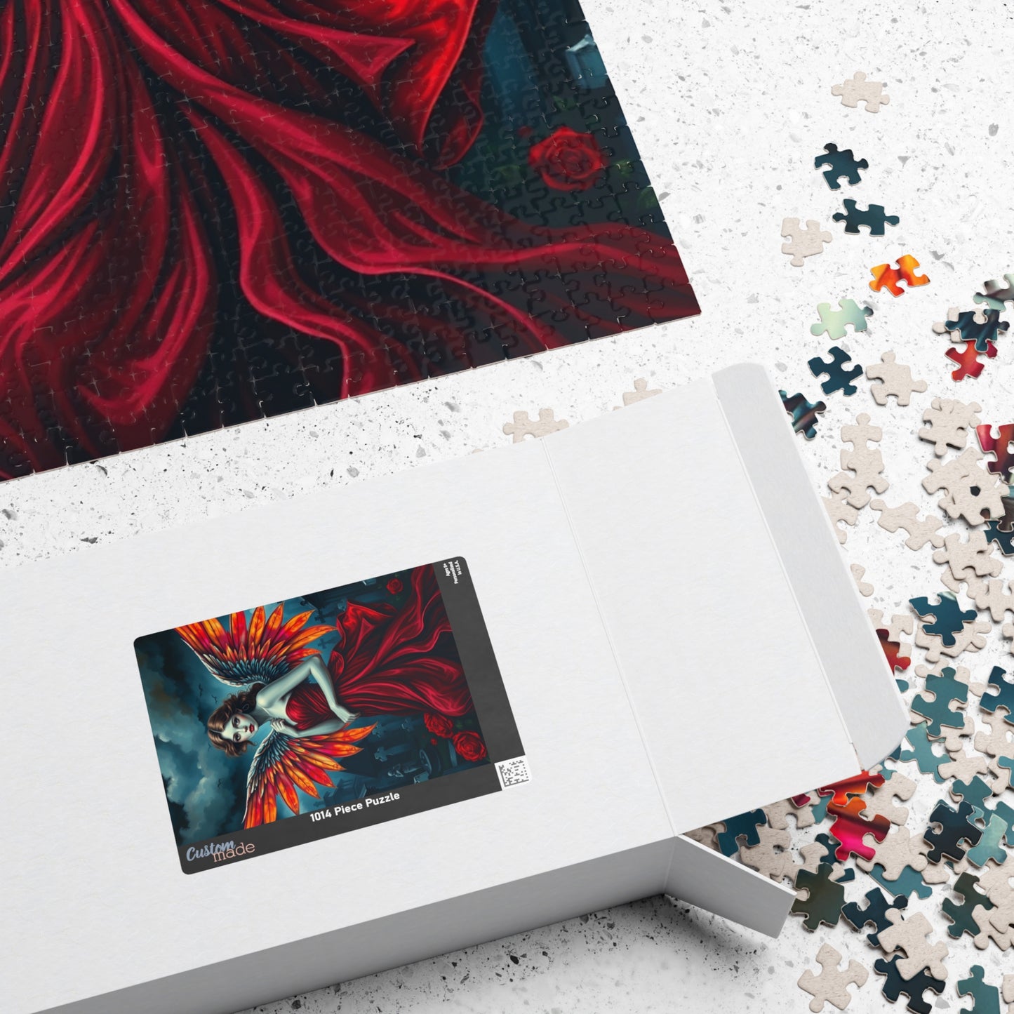 Enchanting Angel Puzzle, Dark Fantasy Celestial Being Gothic Art Jigsaw Game, Perfect Gift for Halloween, 110, 252, 520, 1014-piece Puzzle The Puzzle Chest