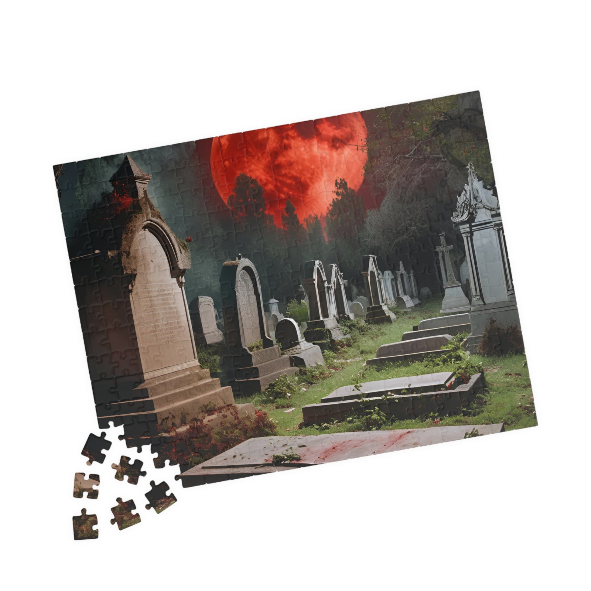 Haunting Graveyard Puzzle - 110-1014 Pieces, Perfect for Halloween, Family Fun Night, Gifts for Puzzle Lovers, Spooky Decor Puzzle The Puzzle Chest