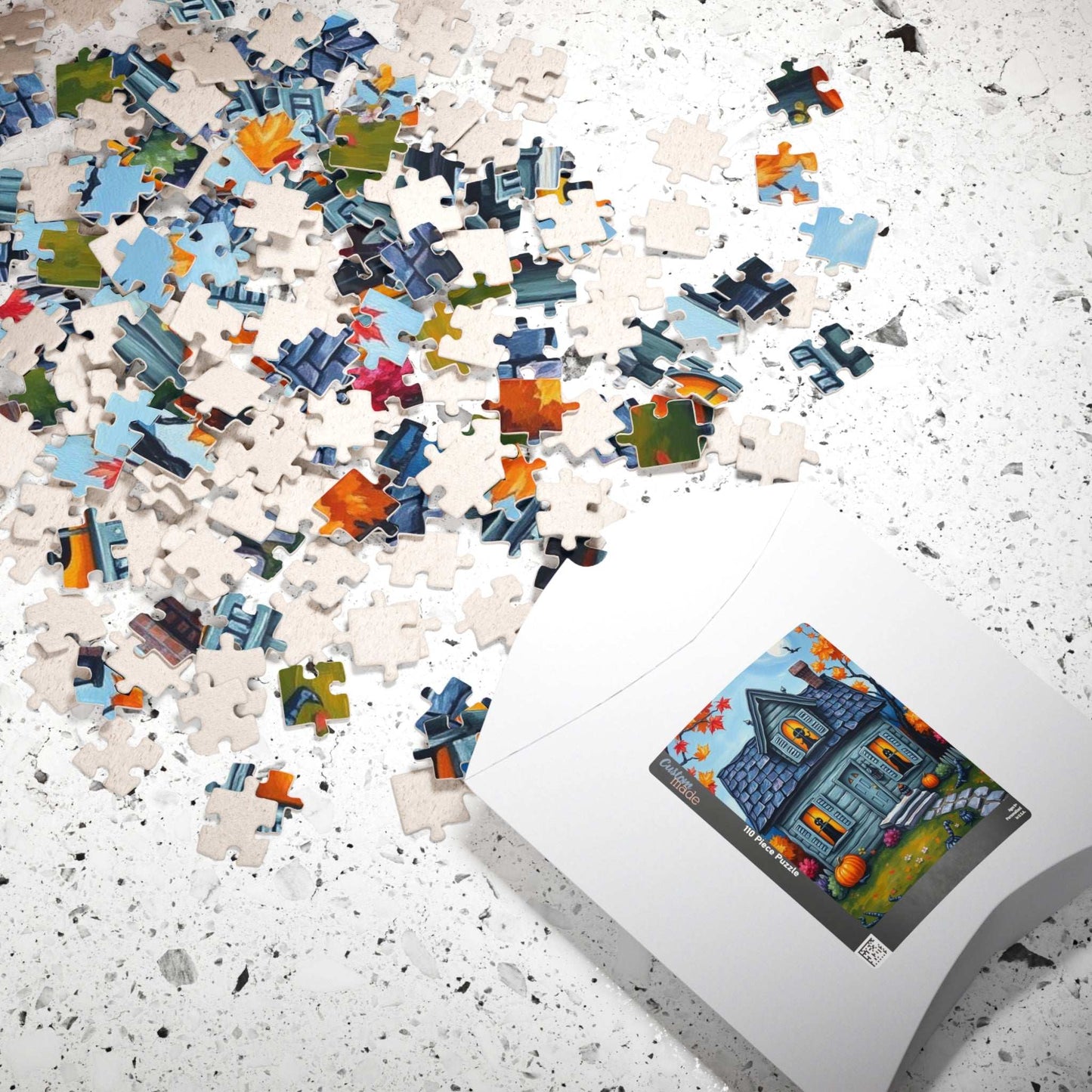 Autum Spirits Abound Jigsaw Puzzle - Halloween Ghost Puzzle for Adults Ideal for Family Game Night, Puzzle Lover Gift, Fun for Fall Occasion