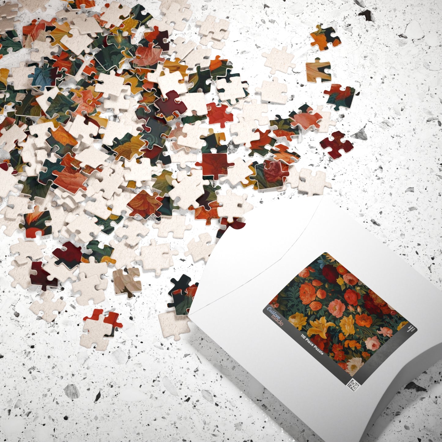 Floral Puzzle Art - A Vibrant 110-1014 Piece Flower Design, Friend Gift for Puzzle Lover, Art Lover, Floral Enthusiasts, Family Game Night Puzzle The Puzzle Chest
