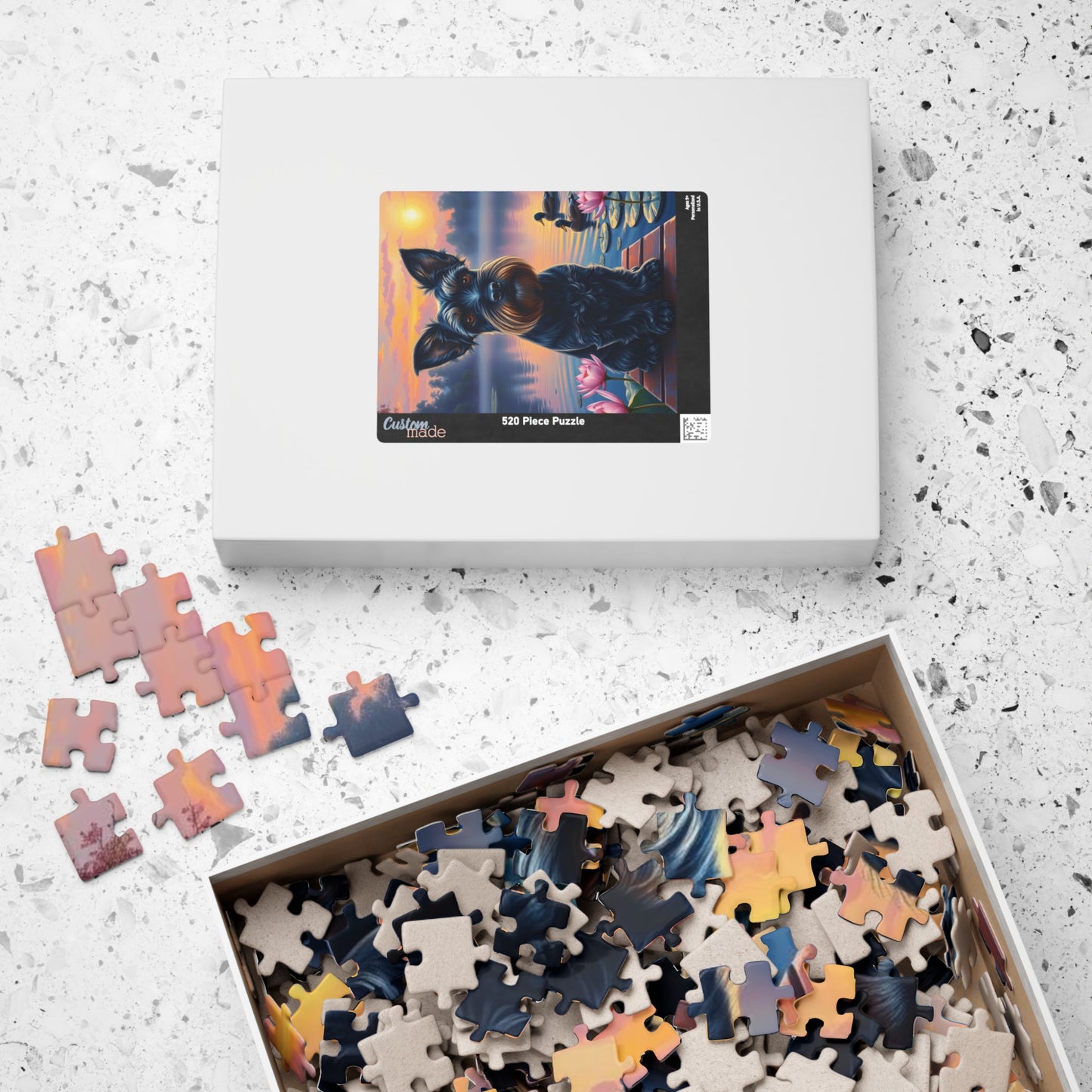 Charming Dog Jigsaw Puzzle - Miniature Schnauzer, Animal Lovers Gift for Pet Owner, Family Game Night, Creative Home Entertainment Puzzle The Puzzle Chest