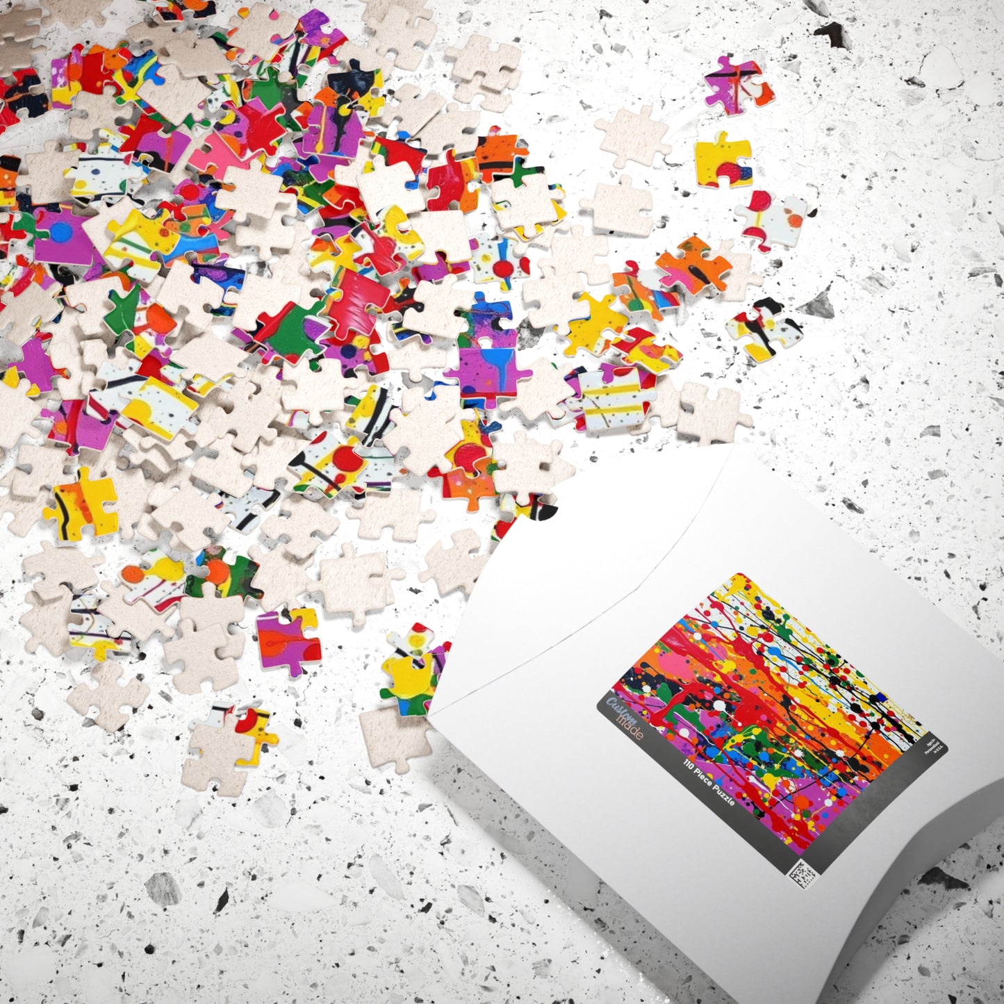 Colorful Abstract Art Puzzle for Family Activity or Solo Fun, Creative Puzzle Lover Gift for Adults, Mental Exercise for Seniors Puzzle The Puzzle Chest