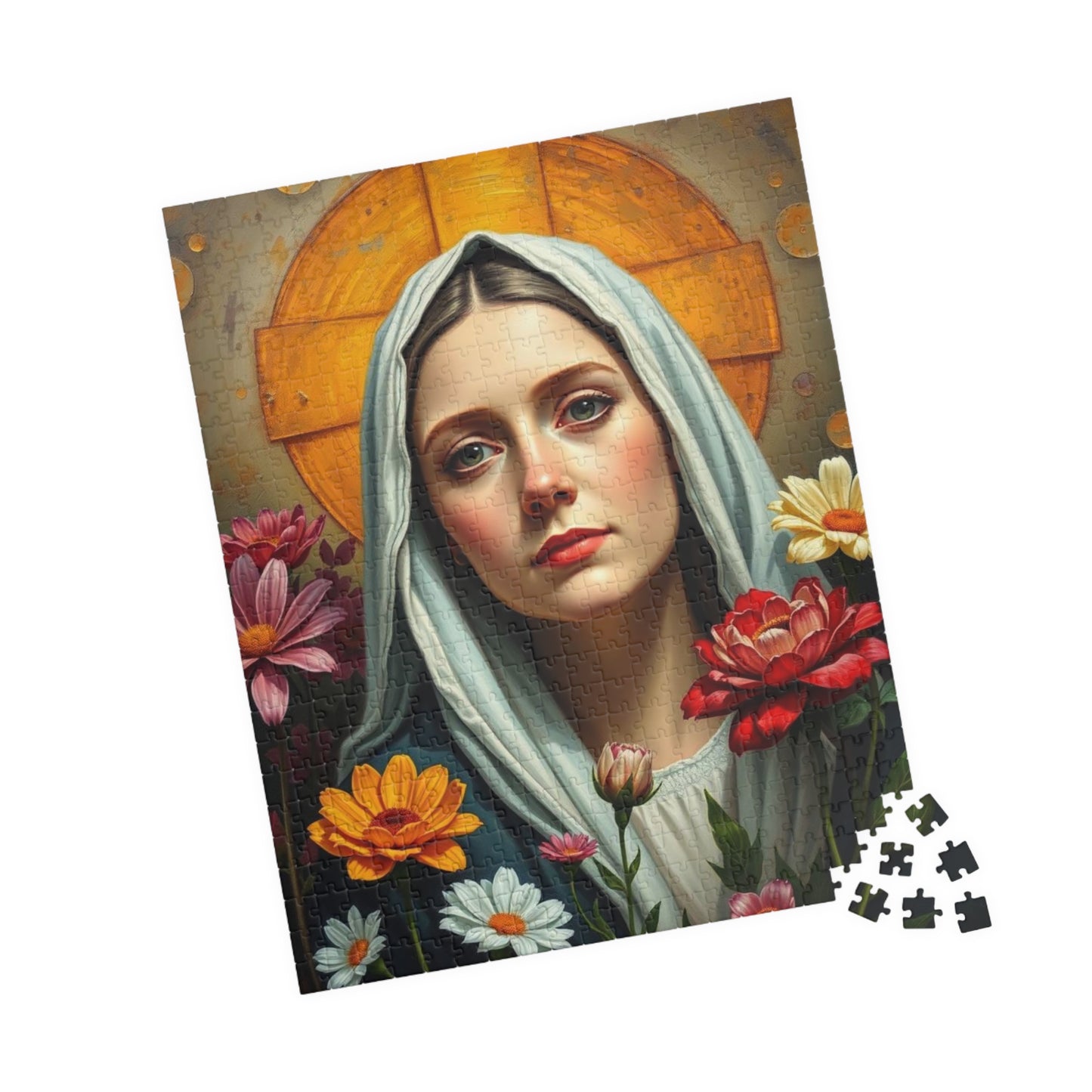 Jigsaw Puzzle, Catholic Saint Therese Flower Garden, 110 252 520 1014 Piece, Religious Gift Idea, Mindfulness Activity, Family Bonding Puzzle The Puzzle Chest
