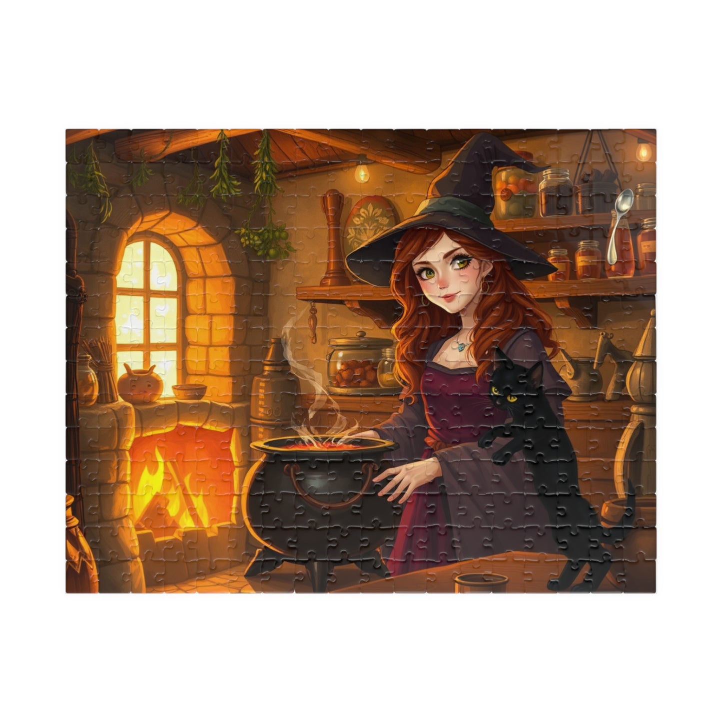 Enchanting Witch Jigsaw Puzzle for Cozy Nights, Perfect for Halloween, Solo Fun or Family Night, Gift for Puzzle Lovers 252 pcs (Horizontal) Puzzle The Puzzle Chest