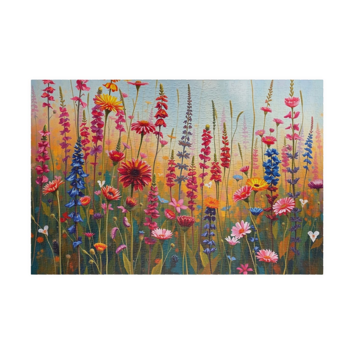 Colorful Floral Jigsaw Puzzle | 110, 252, 520, 1014-piece | Perfect Home Entertainment, Fun Indoor Activity, Brain Teaser, Nature Lover Gift 1014 pcs (Horizontal) Puzzle The Puzzle Chest