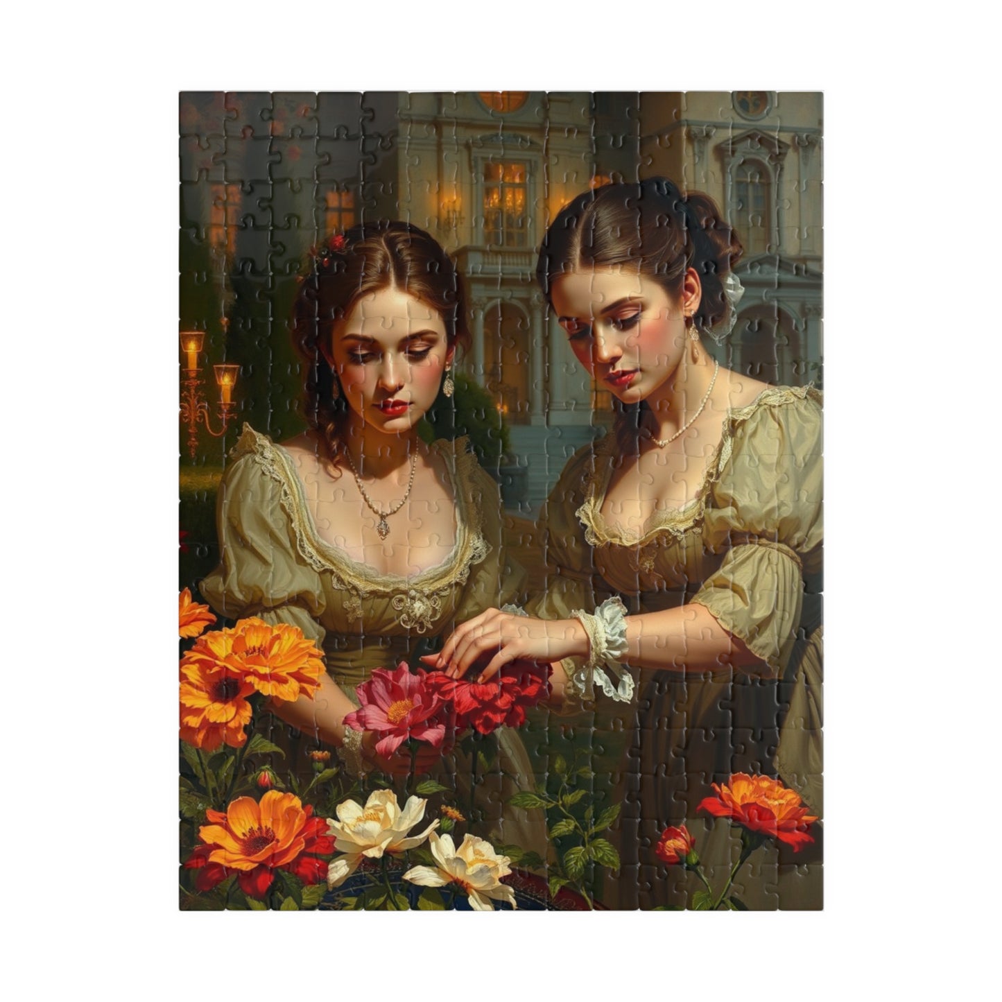 Jigsaw Puzzle, Victorian Women Garden Flowers, 110-1014 Piece - Fun Family Activity, Relaxing Hobby, Educational Game, Challenging Pastime, 252 pcs (Vertical) Puzzle The Puzzle Chest