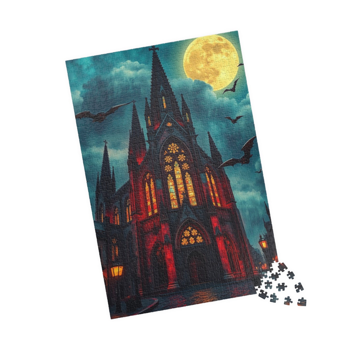 Gothic Cathedral Puzzle | 110, 252, 520, 1014-piece | Perfect for Halloween Fanatics, Gothic Art Lover, Family Game Night and Cozy Evenings Puzzle The Puzzle Chest
