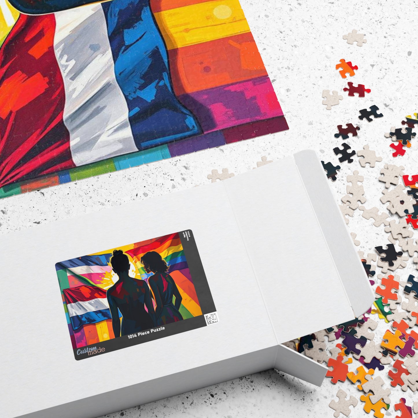 Shine Through Jigsaw Puzzle - A Puzzle of Pride, Pride Flags Puzzle, 110-1014 Piece Jigsaw for Family Fun, LGBTQ+ Gift, Group Activities Puzzle The Puzzle Chest