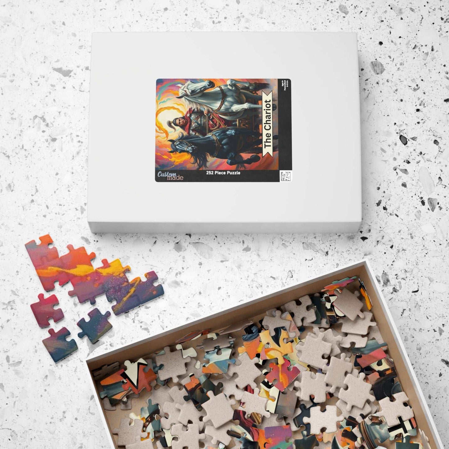 Mystical Chariot Puzzle - Tarot Card Style Jigsaw 110, 252, 520, 1014-piece, Gift, Game Night, Family Fun, Mind Teaser, Collector's Item Puzzle The Puzzle Chest