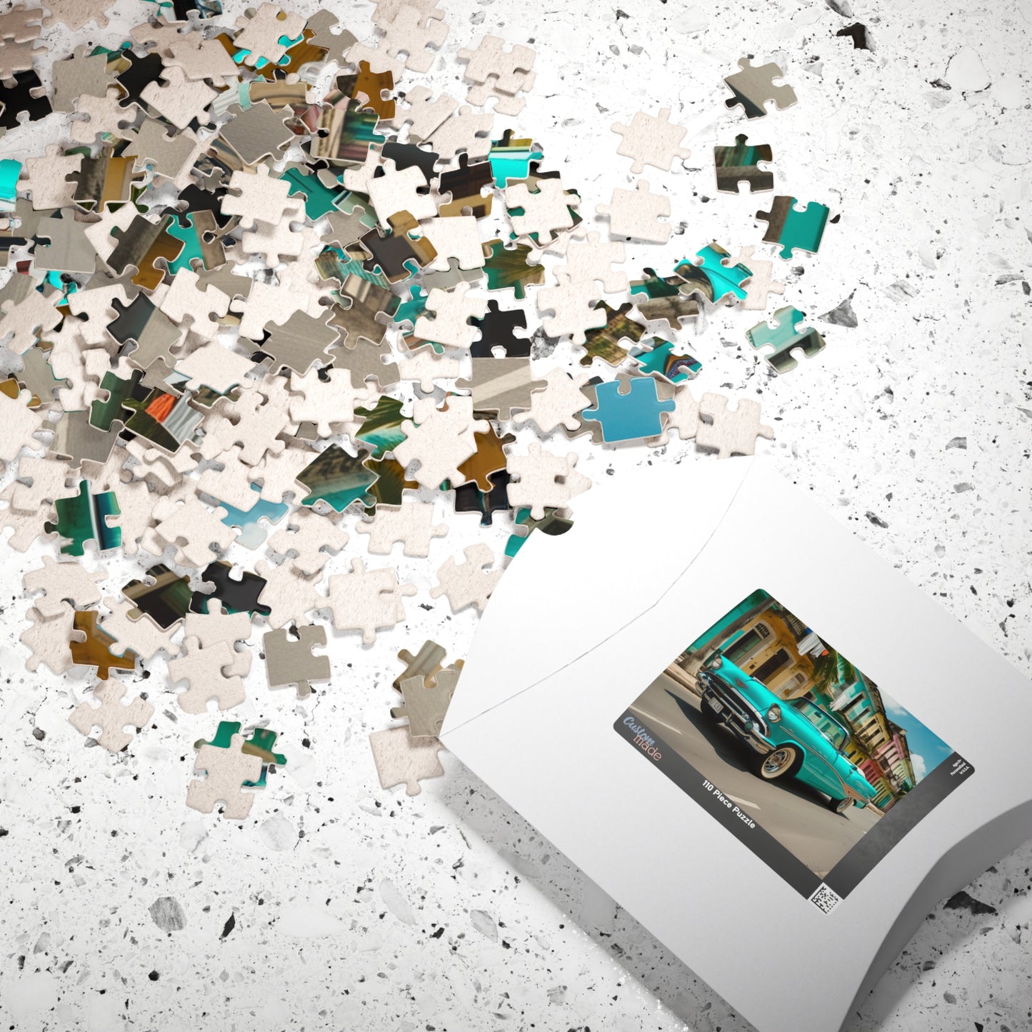 Vintage Car Puzzle - 1957 Convertible Jigsaw Game Puzzle The Puzzle Chest