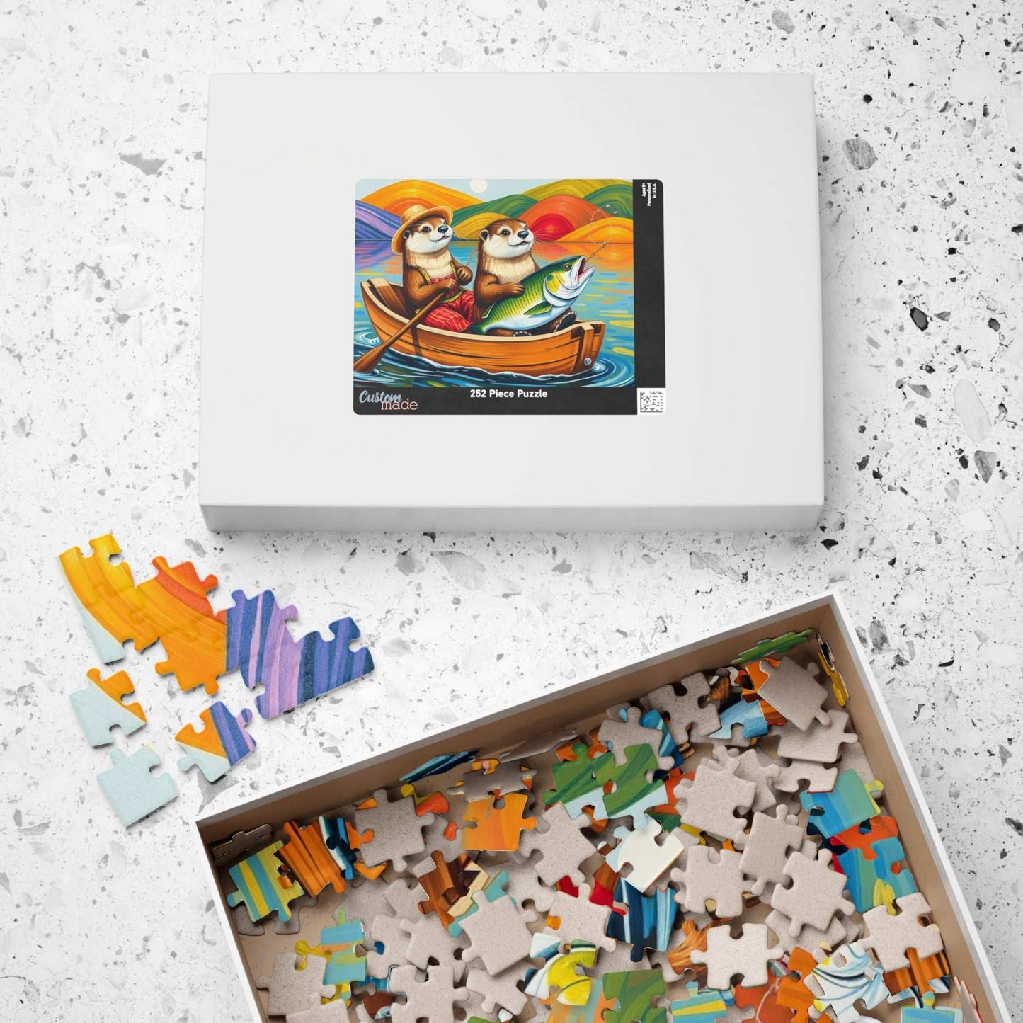 Otter Adventure Jigsaw Puzzle Game, Nature and Animal Lovers Gift, Family Game Night, Indoor Activity, Fun Home Entertainment Puzzle The Puzzle Chest