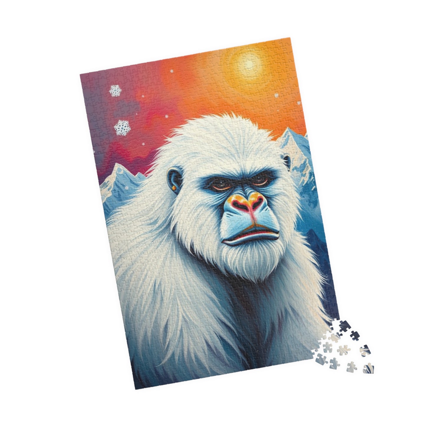 Majestic Yeti Himalayan Puzzle, Mythical Creature Jigsaw for Cryptid Fans, Legendary Bigfoot Mountain Beast in a Scenic Winter Landscape Puzzle The Puzzle Chest