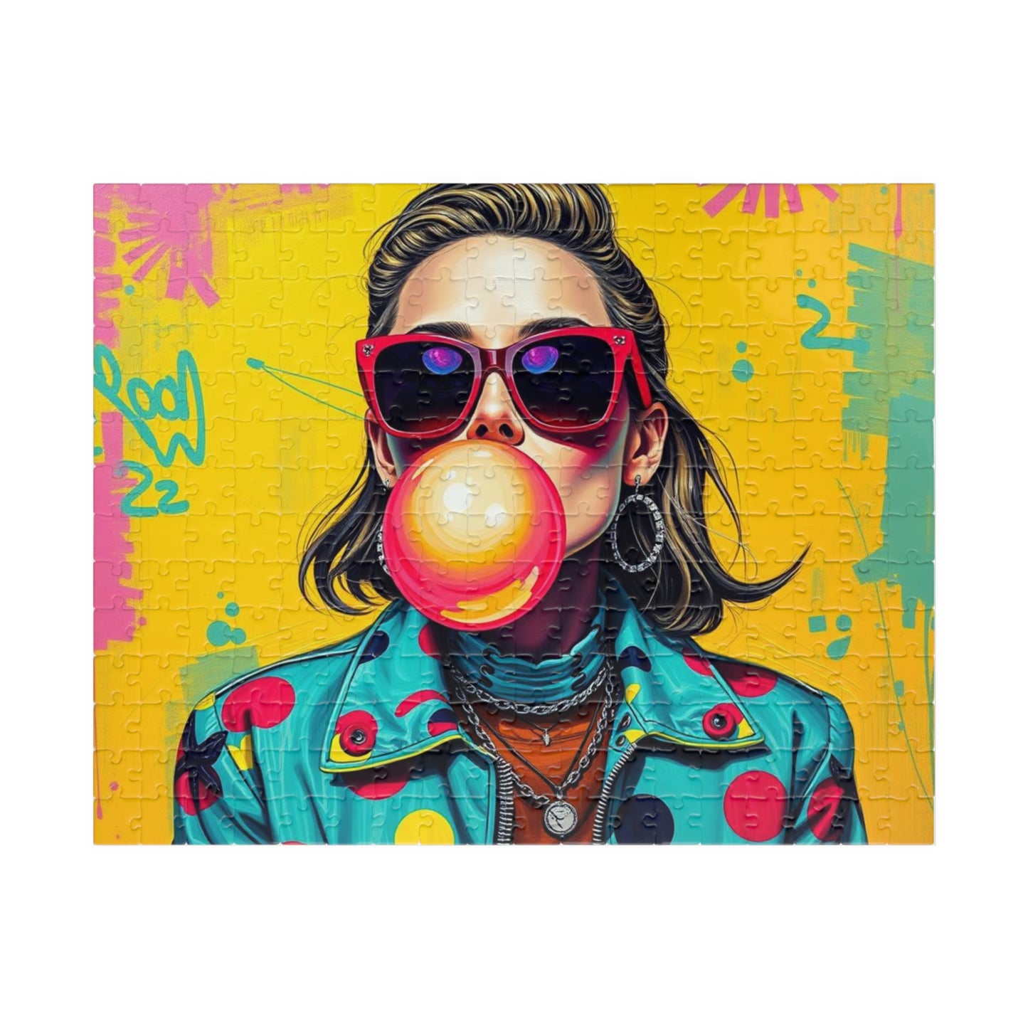 Retro Pop Art Jigsaw Puzzle | Fun Gift for Adults, Home Entertainment, Unique Collectible, Great for Parties and Family Nights 252 pcs (Horizontal) Puzzle The Puzzle Chest