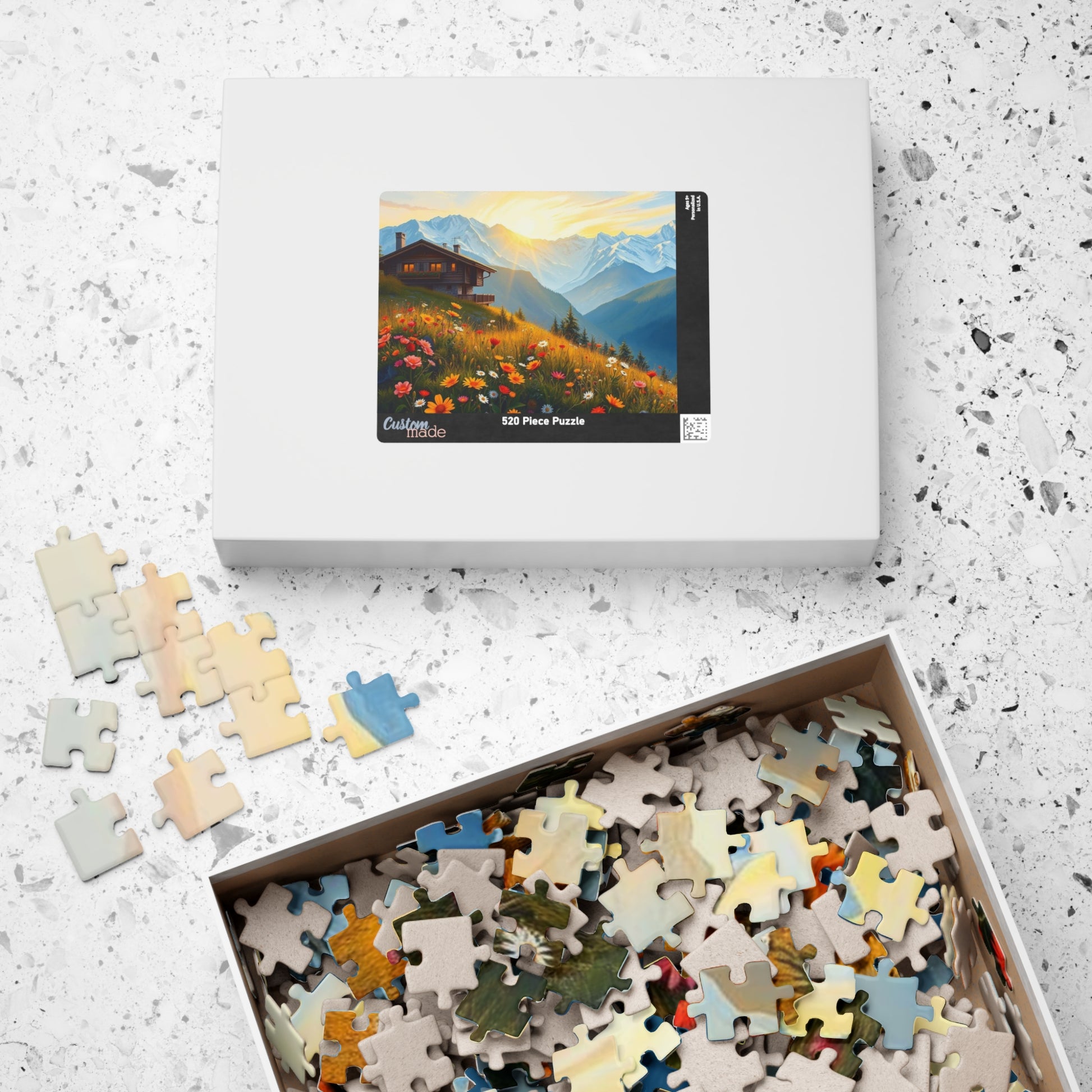 Scenic Mountain Jigsaw Puzzle - 110, 252, 520, 1014-piece, Nature Decor, Gift for Nature Lovers, Family Fun, Indoor Activity Puzzle The Puzzle Chest