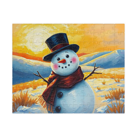 Lonely Snowman Puzzle, 110-1014 Piece Nostalgic Winter Jigsaw Game for Adults, Family Fun, Holiday Entertainment, Gift for Puzzle Lovers 110 pcs (Horizontal) Puzzle The Puzzle Chest