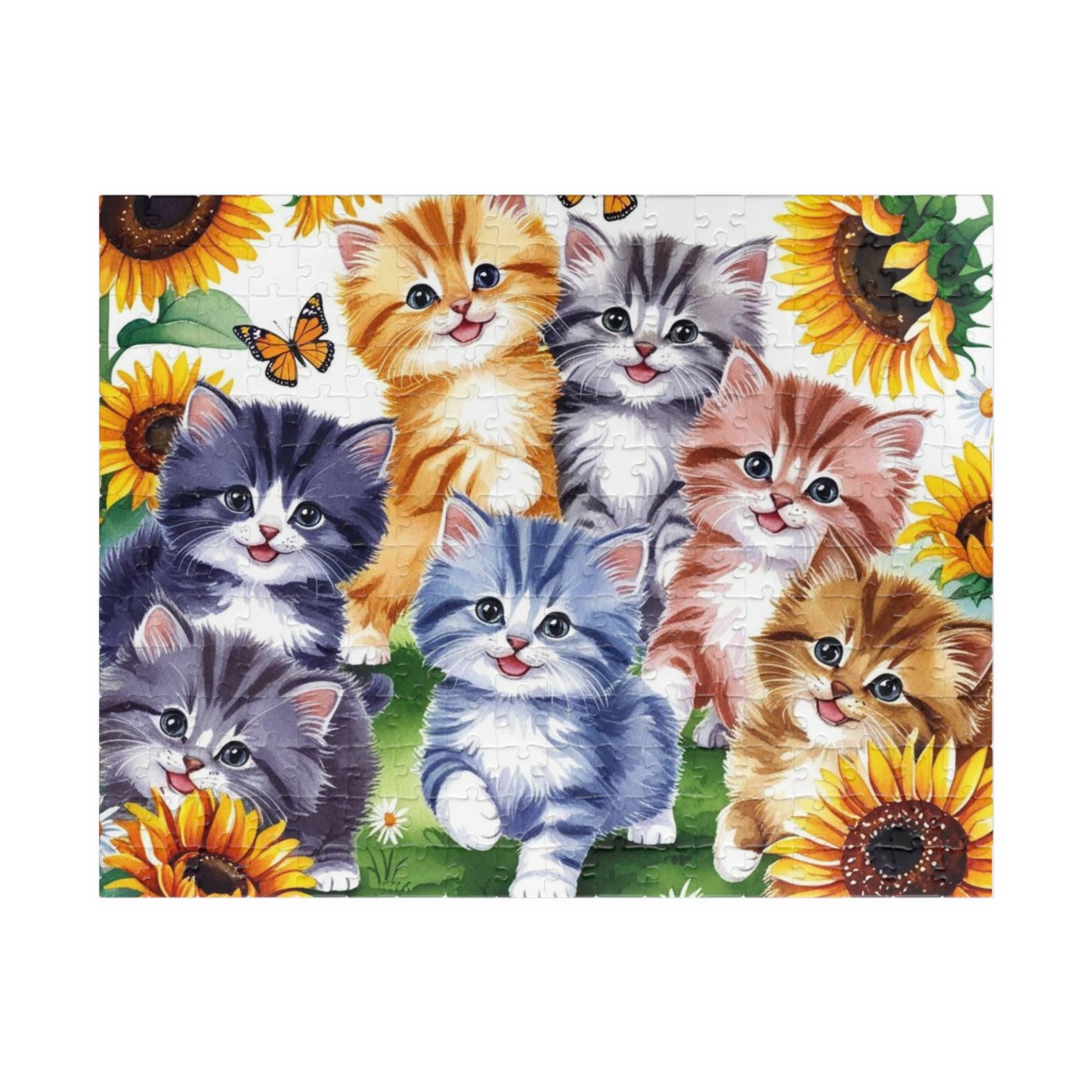 Cute Cat Puzzle - 110, 252, 520, 1014-Piece, Cat Lovers Gift, Animal Enthusiast Decor, Family Fun Activity, Cat-Themed Puzzle 252 pcs (Horizontal) Puzzle The Puzzle Chest