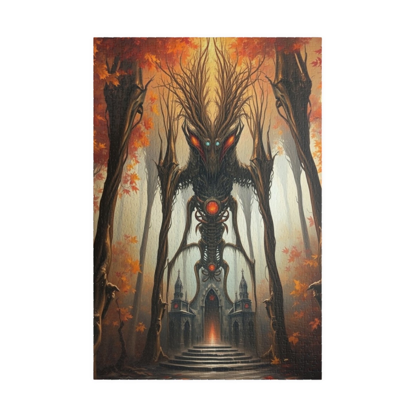 Enigmatic Forest Creature Puzzle | 110, 252, 520, 1014-piece | Dark Fantasy Art, Unique Gift for Puzzle Lover, Cozy Nights Solo Fun, Mindful 1014 pcs (Vertical) Puzzle The Puzzle Chest