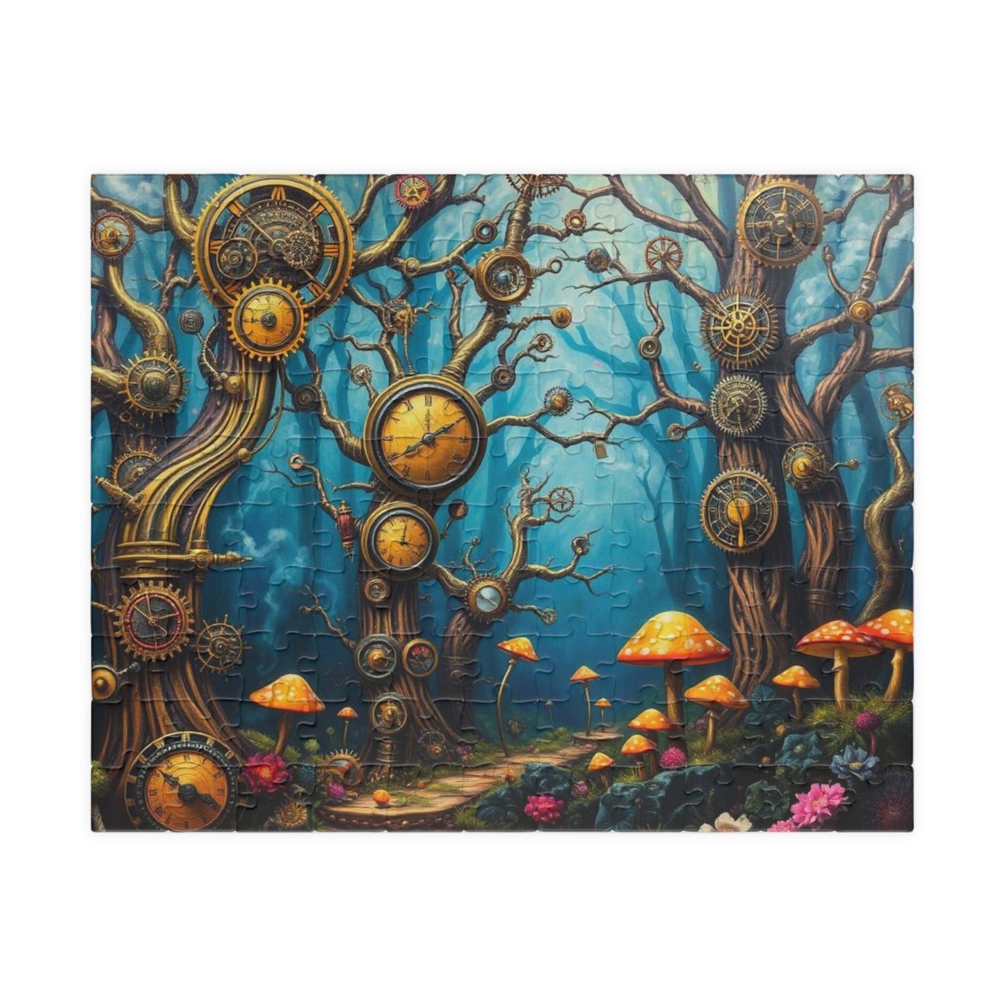 Whimsical Steampunk Puzzle - Enchanting Forest, Mind-Bending Fun, Perfect Gift for Puzzle Lovers, Collectible Art Piece, Family Activity 110 pcs (Horizontal) Puzzle The Puzzle Chest