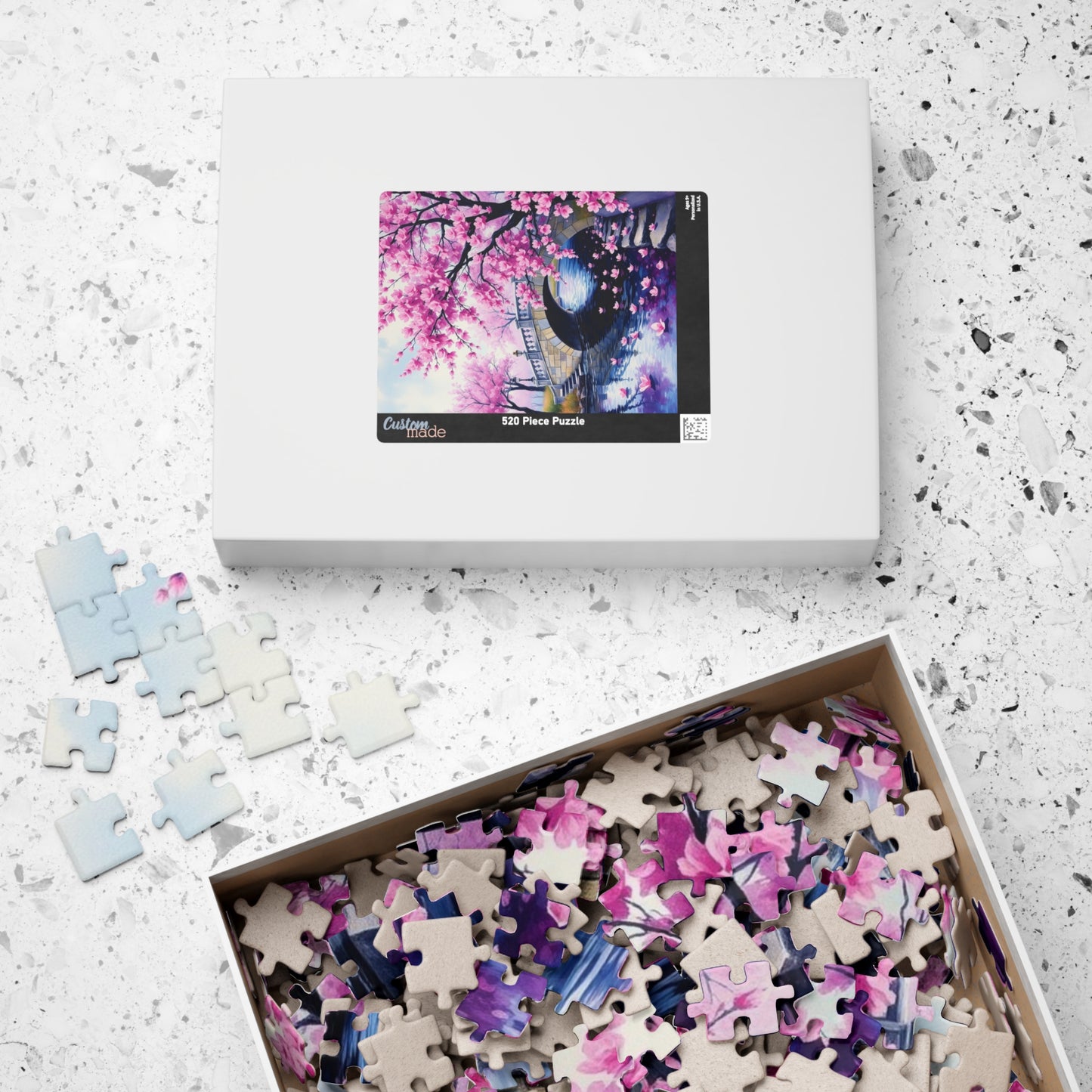 Cherry Blossom Puzzle, 110/252/520/1014-Piece Enchanted Landscape, Gift for Puzzle Lovers Puzzle The Puzzle Chest
