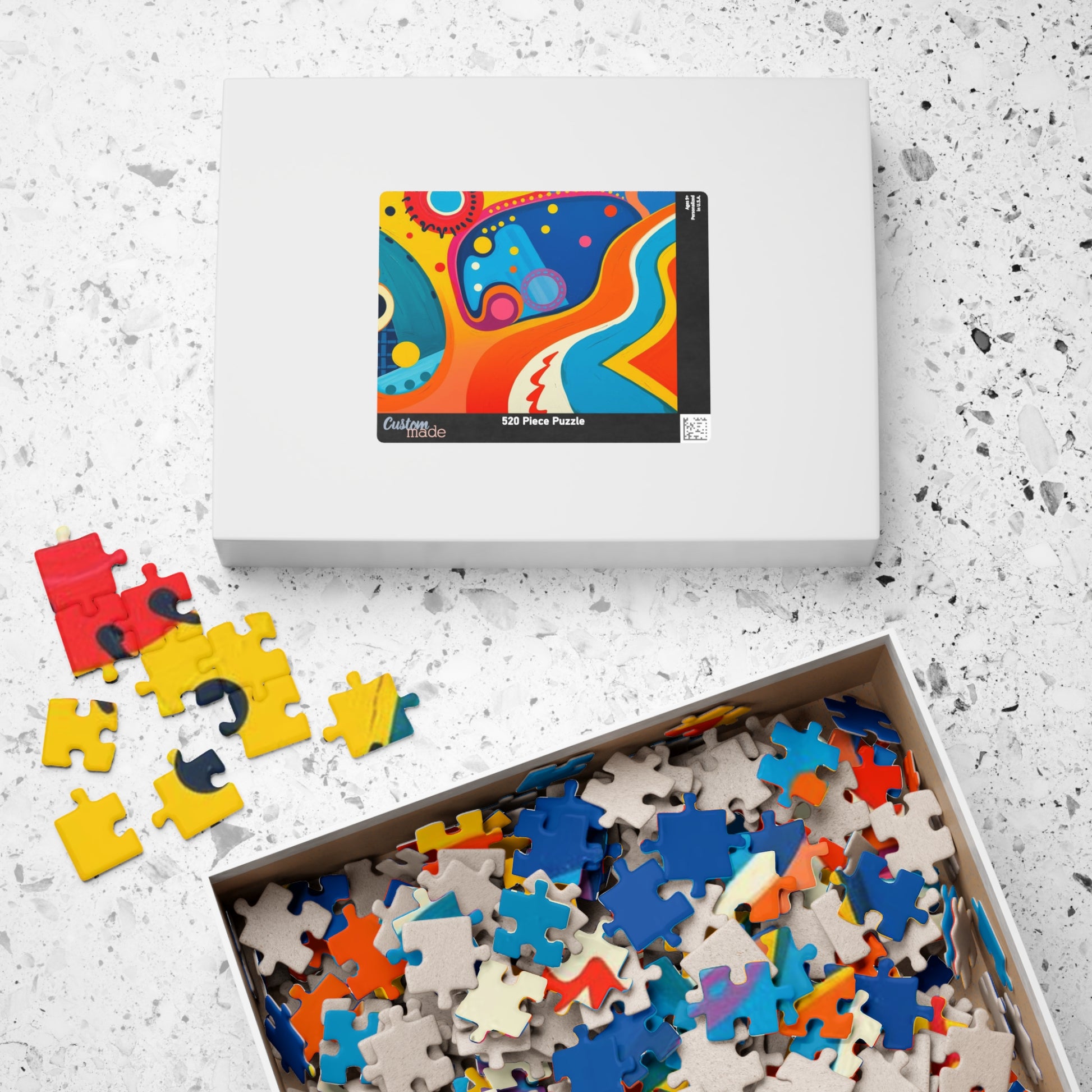 Colorful Abstract Jigsaw Puzzle for Creative Minds Puzzle The Puzzle Chest