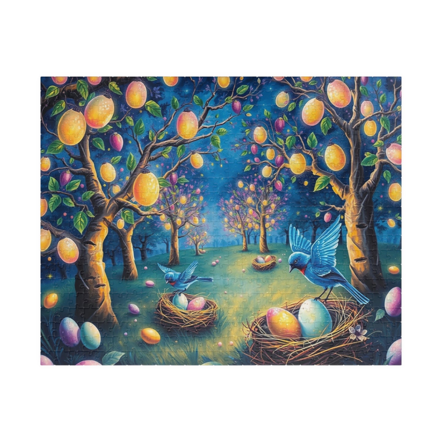 Springtime Nesting Birds Puzzle, Easter Theme Jigsaw Game for Adult Puzzle Lovers, Family Activity, Birthday Holiday Gift for Friends 520 pcs (Horizontal) Puzzle The Puzzle Chest