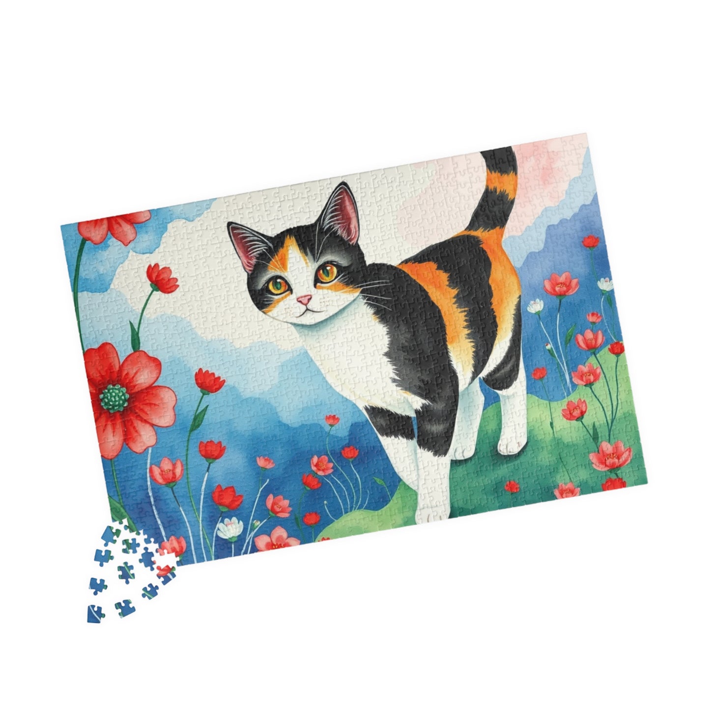 Whimsical Cat Puzzle, Cat Lover's Gift, Art Puzzle, Family Game Night, Indoor Activity, Cat Art Decoration Puzzle The Puzzle Chest