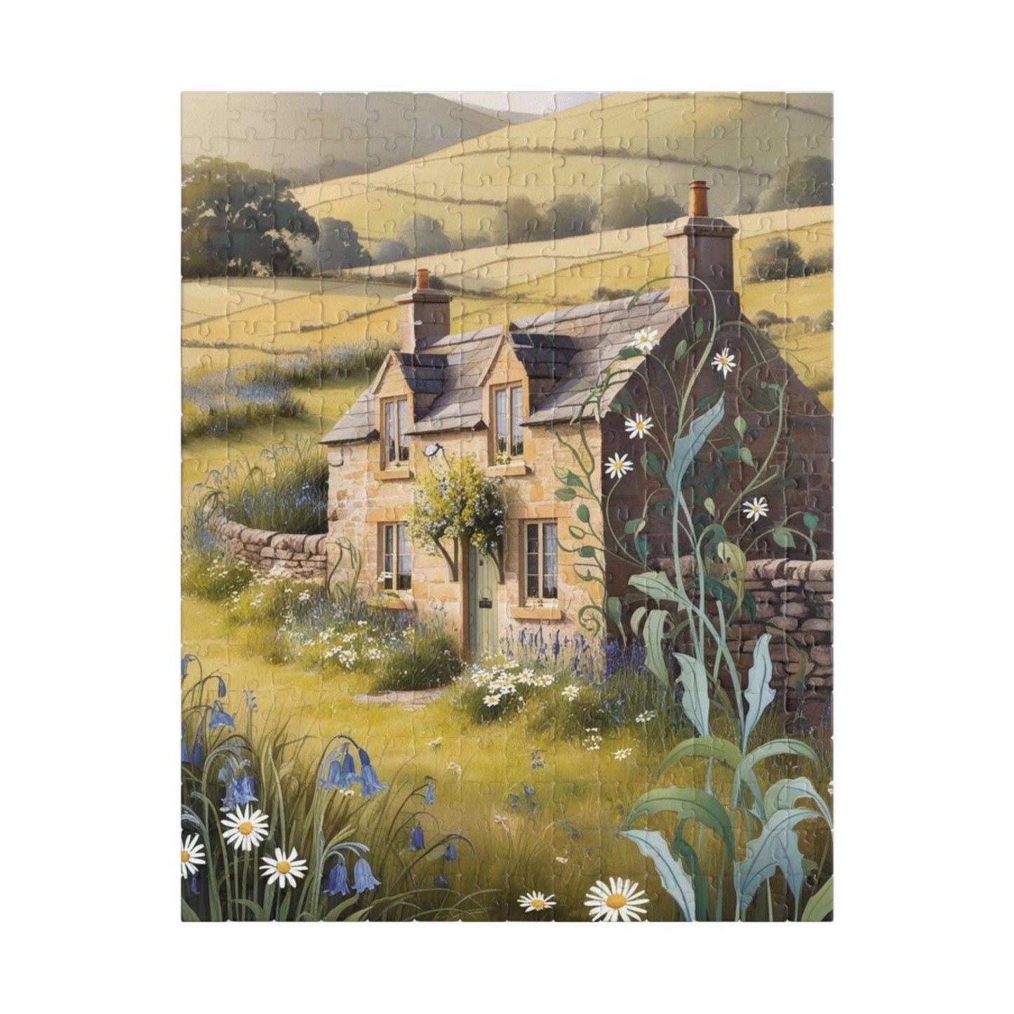 Charming Cottage Jigsaw Puzzle, 110-1014 Piece Relaxing Landscape Game for Adults, Unique Nature Lover Gift, Family Fun, Home Entertainment 252 pcs (Vertical) Puzzle The Puzzle Chest