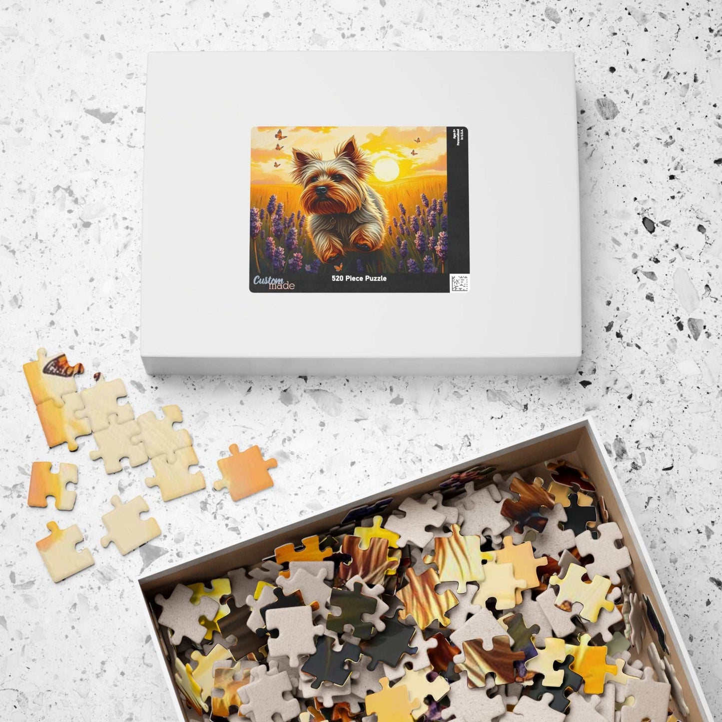 Dog Lover's Jigsaw Puzzle - Game with Yorkshire Terrier, Family Activity Perfect Birthday Holiday Gift for Animal Lover and Pet Enthusiast Puzzle The Puzzle Chest