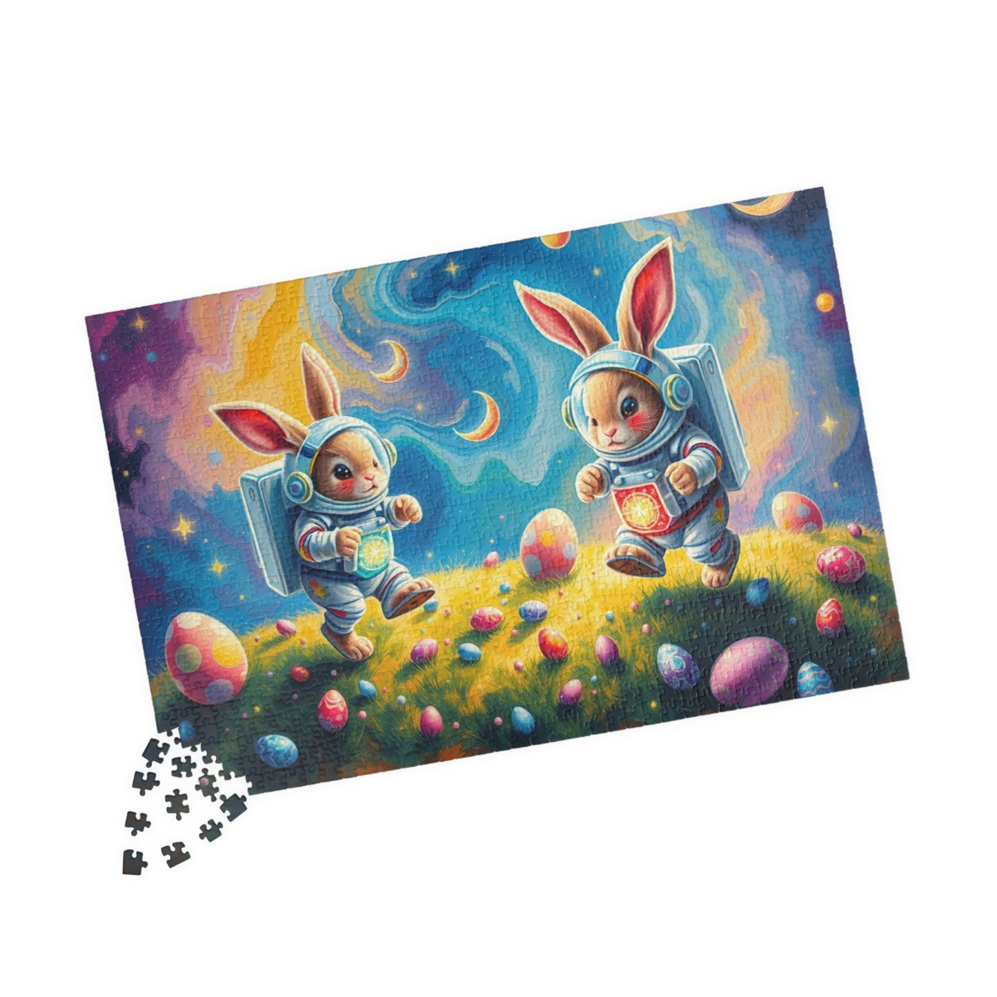 Space Bunny Jigsaw Puzzle - Whimsical Fun Family Activity or Solo Fun, Perfect Gift for Easter Puzzle The Puzzle Chest