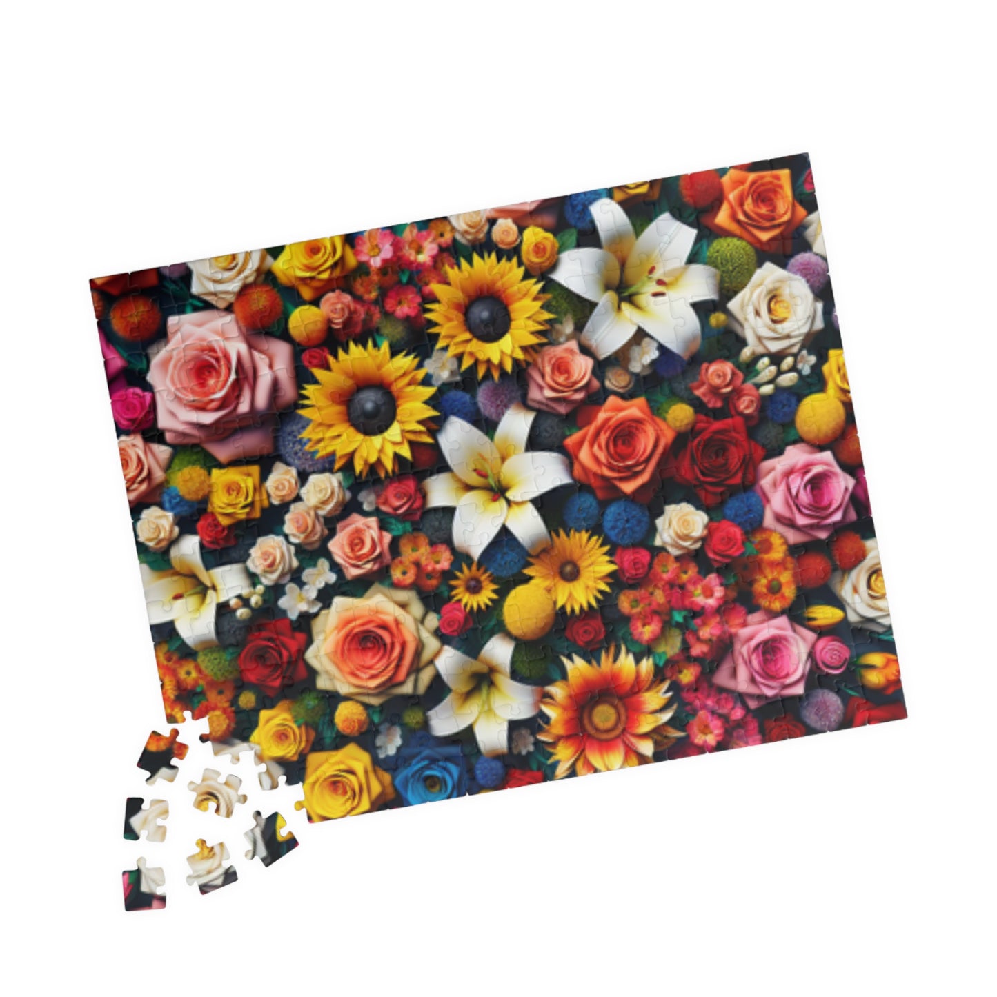 Wildflower Collage Puzzle, 110-1014 Piece Floral Art Illustration Jigsaw, Tabletop Game for Quiet Family Time Activity, Nature Lover Gift Puzzle The Puzzle Chest