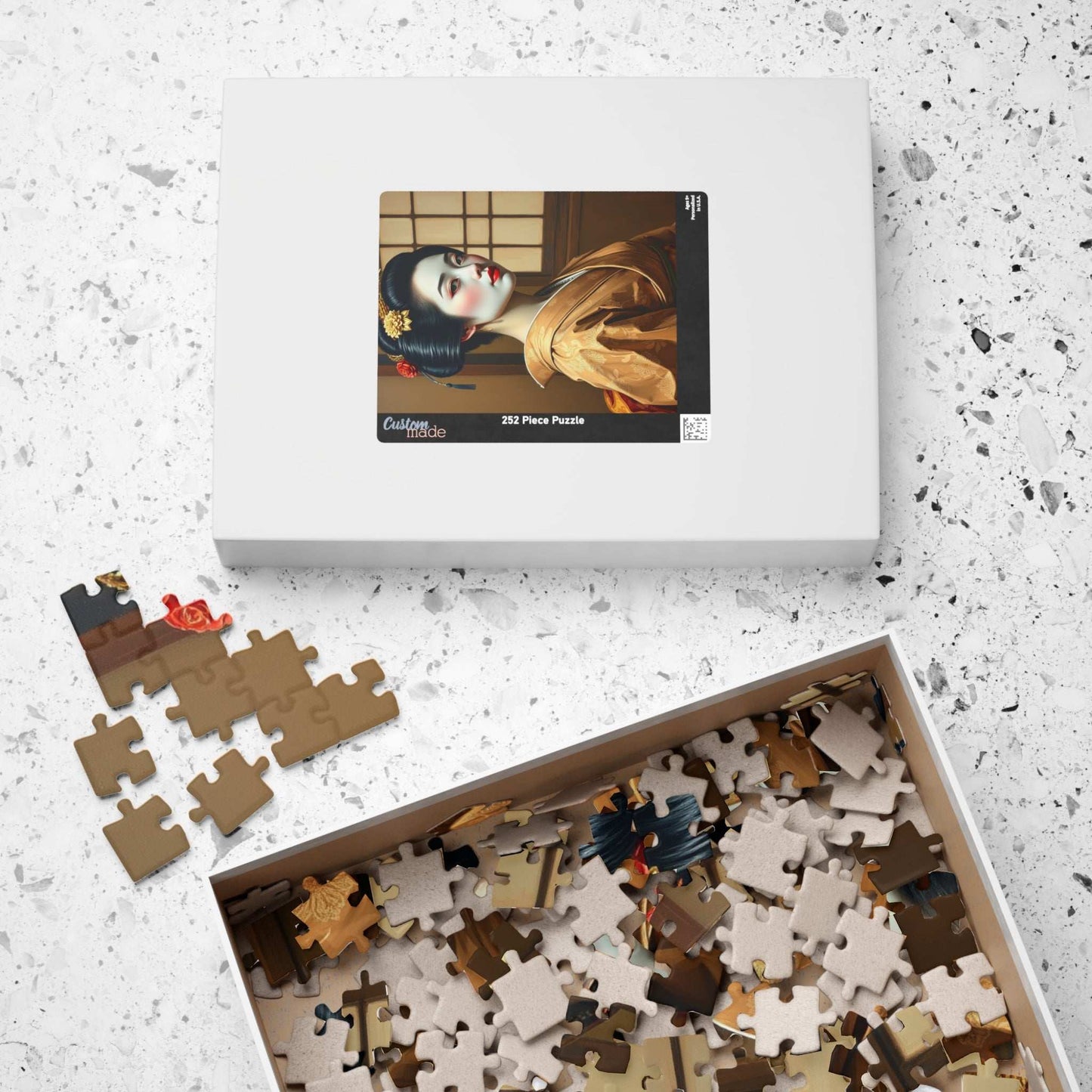 Jigsaw Puzzle, Geisha in Japanese House Design, 110 252 520 1014-piece, Meditation Game, Mind Challenge, Indoor Activity, Staycation Fun, Puzzle The Puzzle Chest
