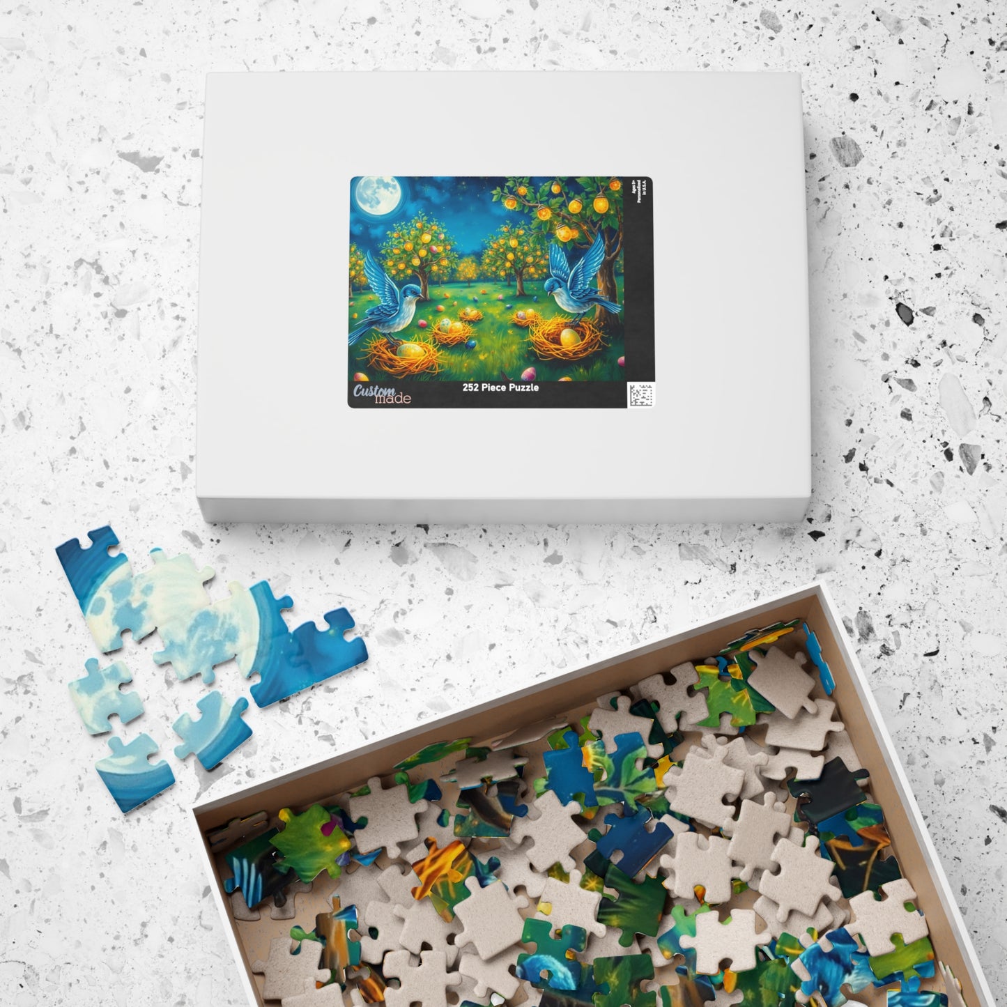 Colorful Easter Nest Jigsaw Puzzle for Adults, Perfect for Family Fun, Solo Entertainment, Mental Exercise, Holiday and Birthday Gifts Puzzle The Puzzle Chest