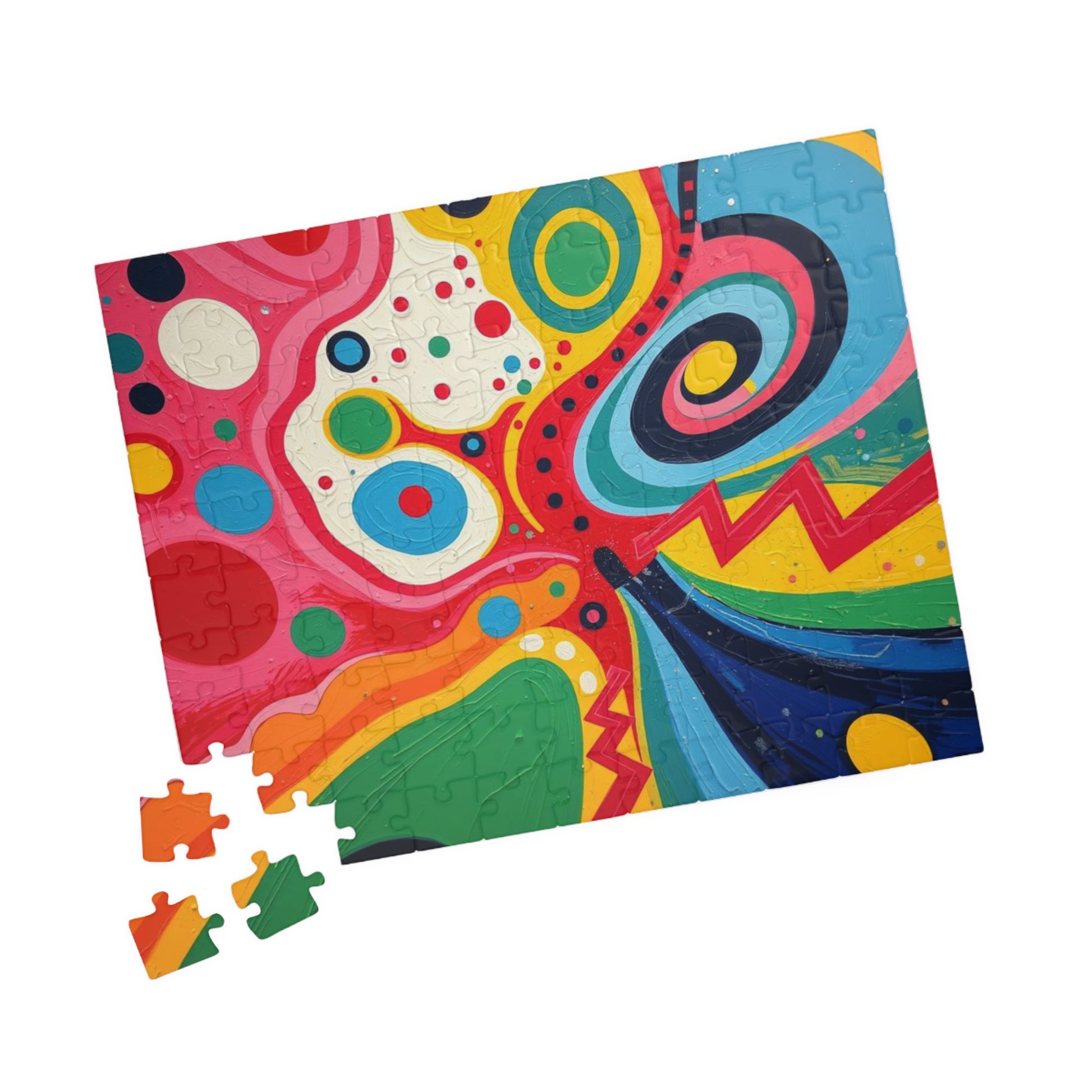 Vibrant Abstract Jigsaw Puzzle for Adult Entertainment Puzzle The Puzzle Chest