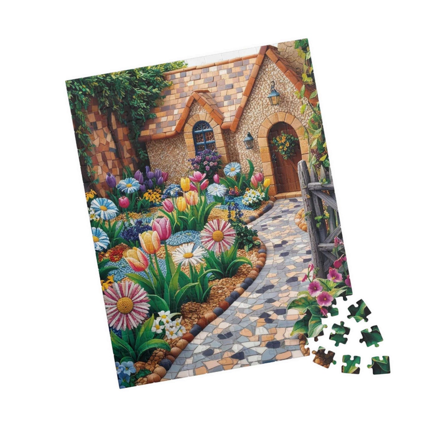 Garden Path Puzzle, 110, 252, 520, 1014-Piece Floral Landscape Jigsaw Game | Relaxing Gift for Puzzle Lovers, Family Activity, Creative Gift Puzzle The Puzzle Chest