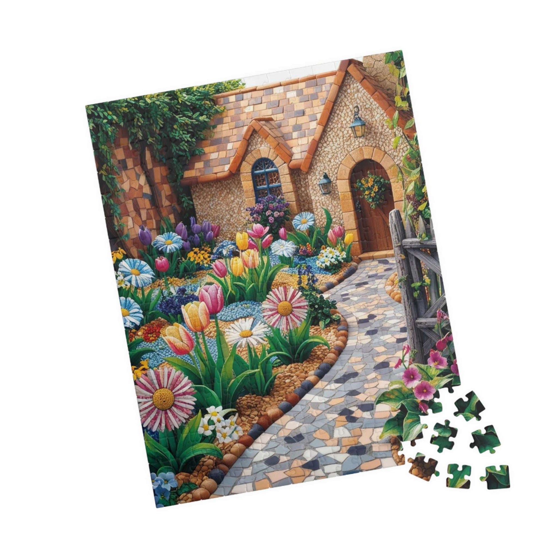 Garden Path Puzzle, 110, 252, 520, 1014-Piece Floral Landscape Jigsaw Game | Relaxing Gift for Puzzle Lovers, Family Activity, Creative Gift Puzzle The Puzzle Chest