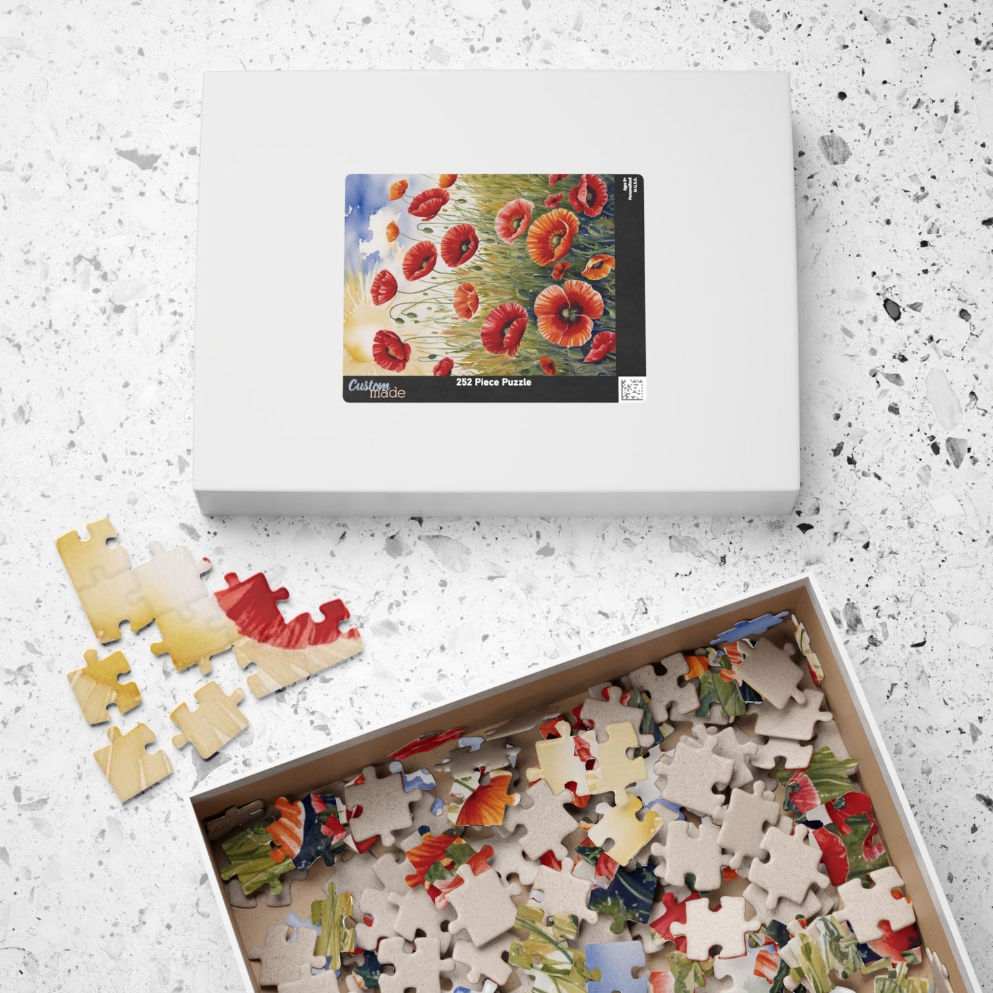 Poppy Field Jigsaw Puzzle, Impressionist Style Summer 110-1014 Piece Tabletop Game, Mindfulness Birthday Holiday Gift for Friends Puzzle The Puzzle Chest
